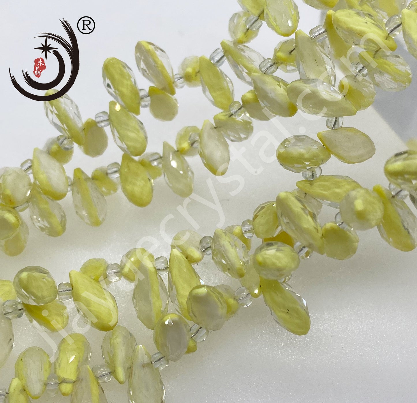 6X12MM Cross Hole Water Drop Crystal Glass Beads Wholesale For DIY Jewelry (40003)
