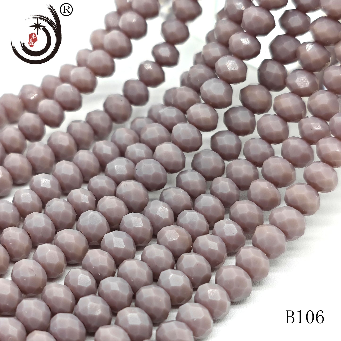 6MM Rondelle DIY Jewelry Glass Beads Wholesale(B105-B182)