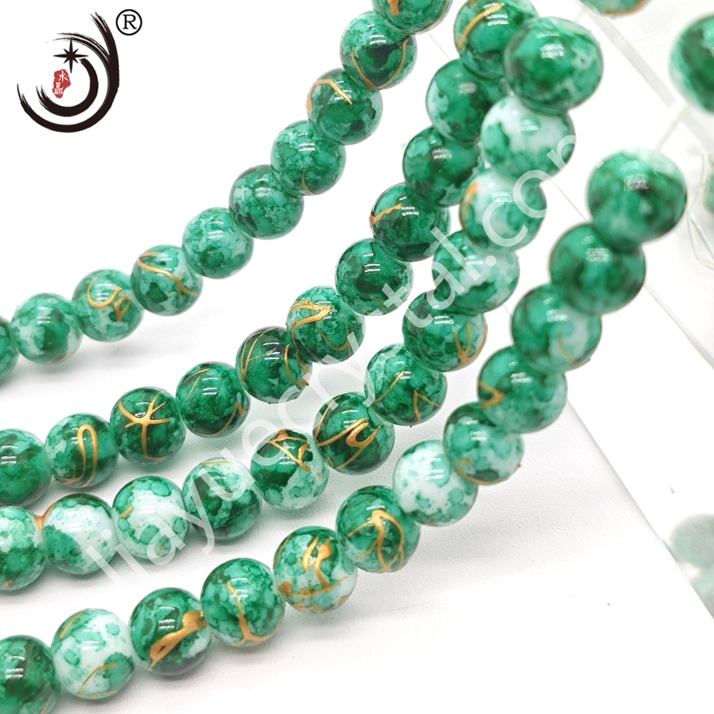 8MM Round Crystal Beads For DIY Jewelry, 100PCS/Line