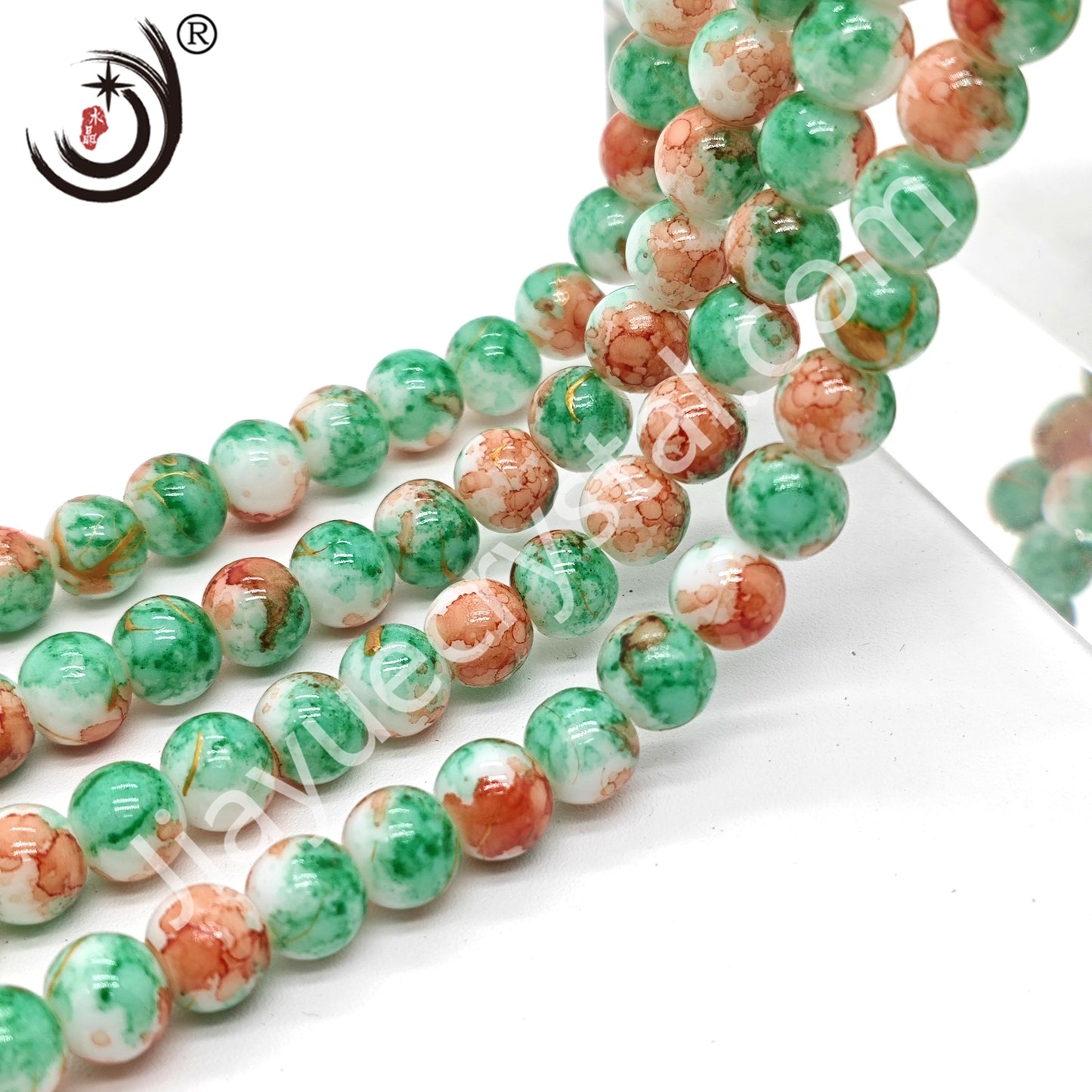 8MM Round Crystal Beads For DIY Jewelry, 100PCS/Line