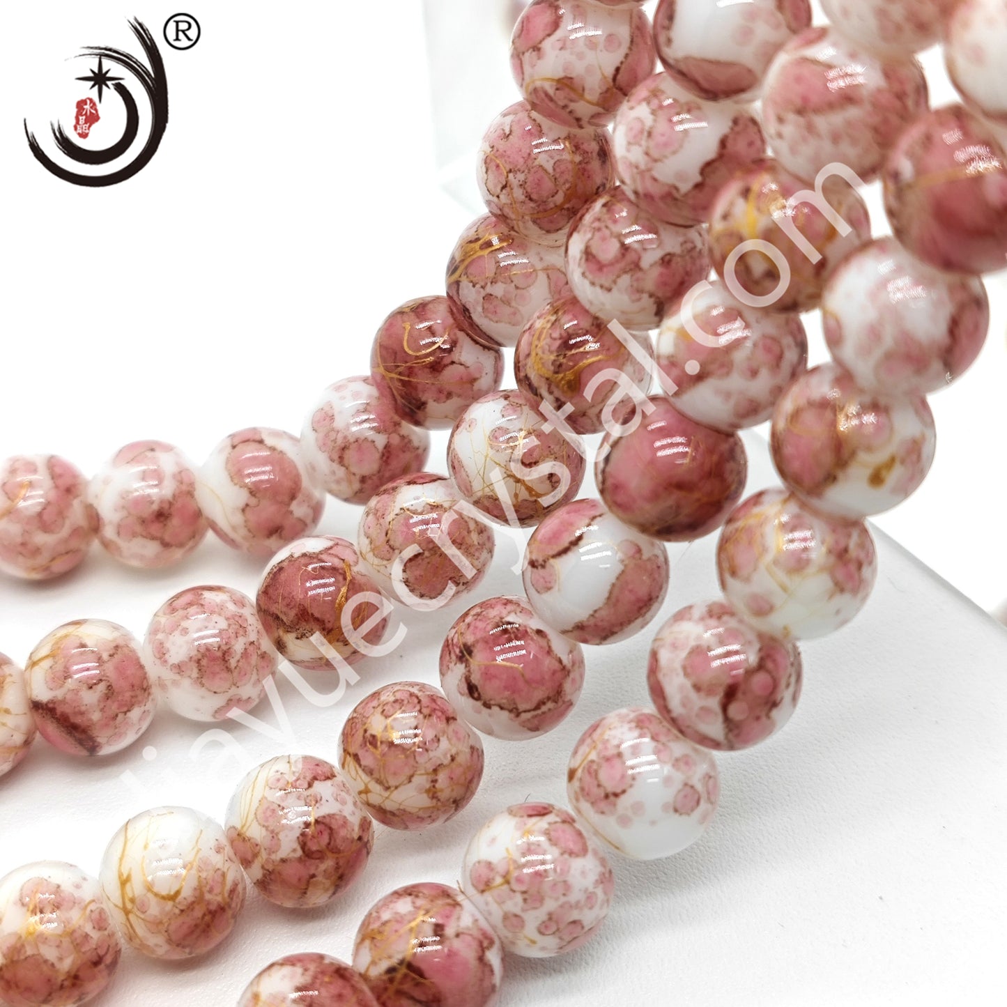 8MM Round Crystal Beads For DIY Jewelry, 100PCS/Line