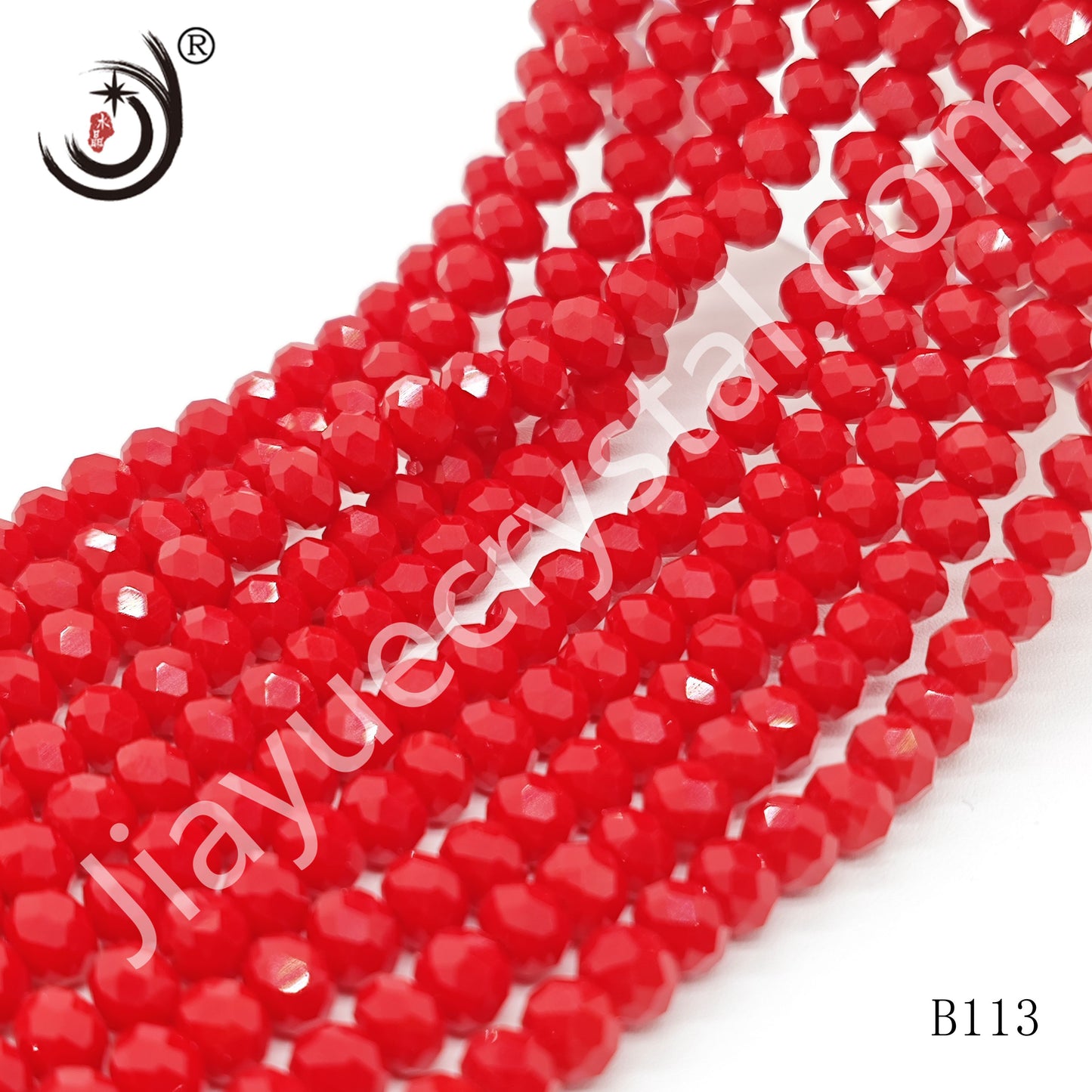 6MM Rondelle DIY Jewelry Glass Beads Wholesale(B105-B182)