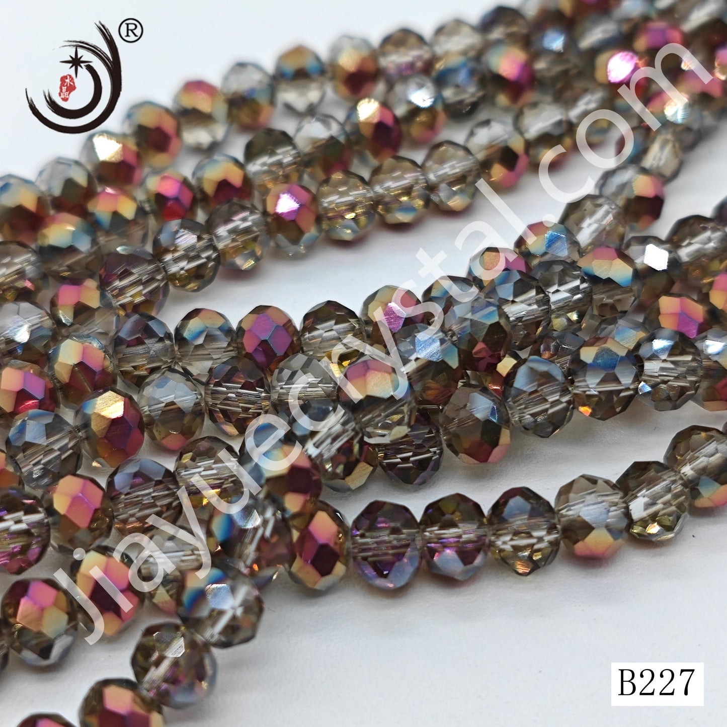 6MM Rondelle Beads For Making DIY Jewelry(B209-B260)