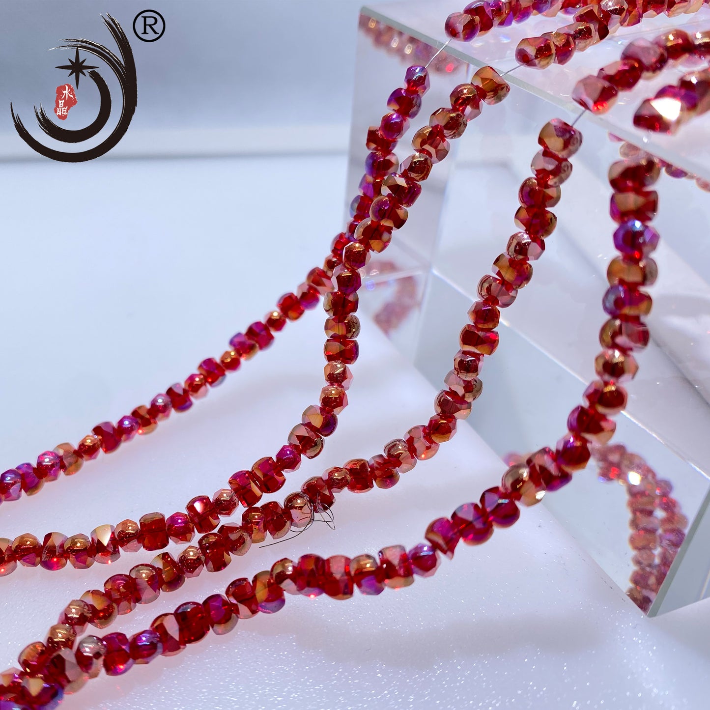 6MM Bone Beads Glass Crystal Beads Wholesale For DIY Jewelry (10019)