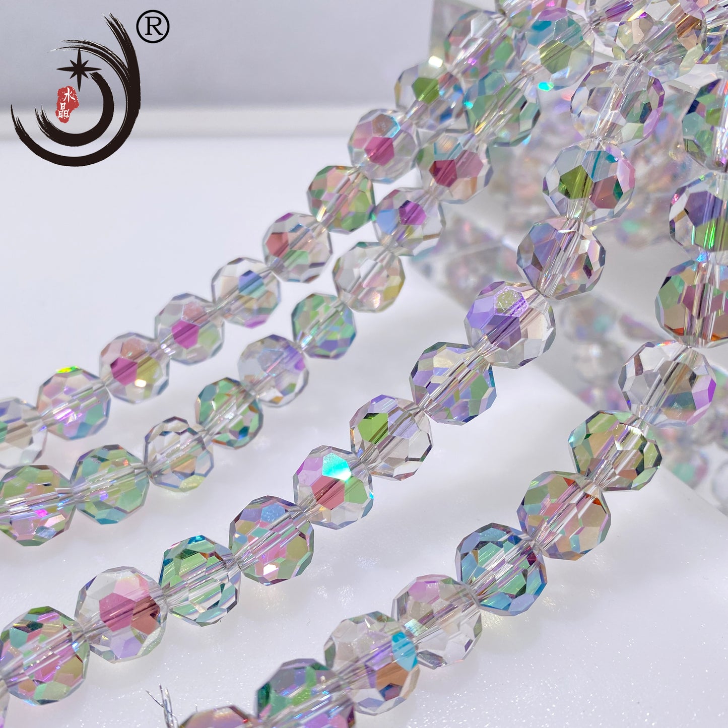 8MM Football Shape Crystal Glass Beads Wholesale For DIY Jewelry (10079)