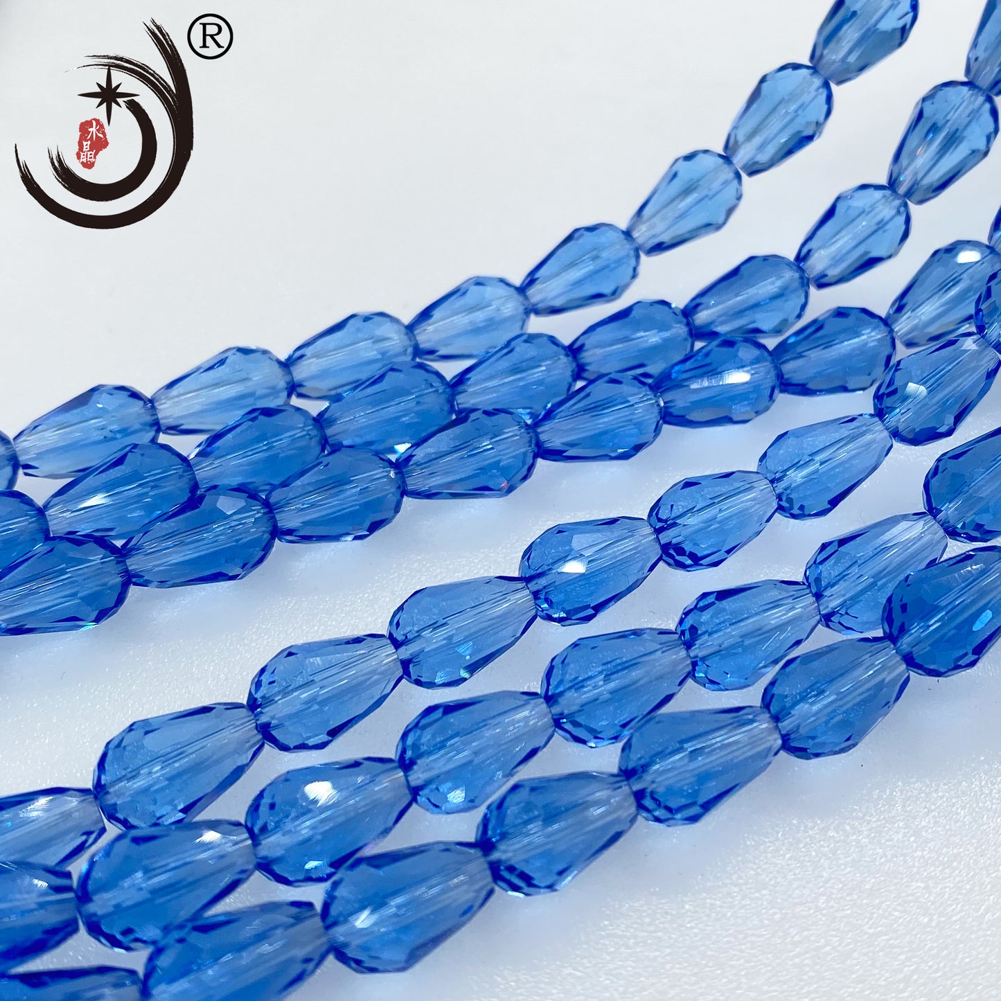 6MM/8MM Water Drop Crystal Glass Beads Whole Sale For DIY Jewelry (10050)