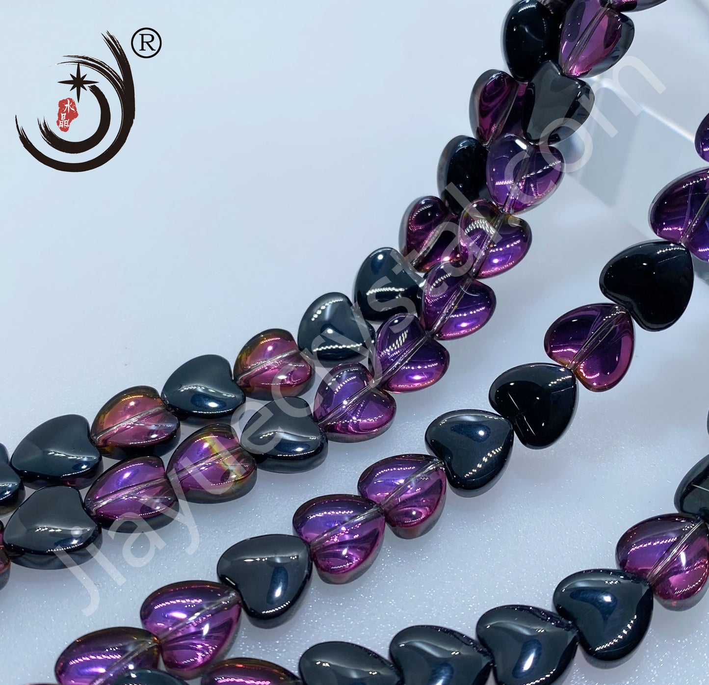 6/8/10MM Smooth Heart Glass Crystal Beads Wholesale For DIY Jewelry (18000)