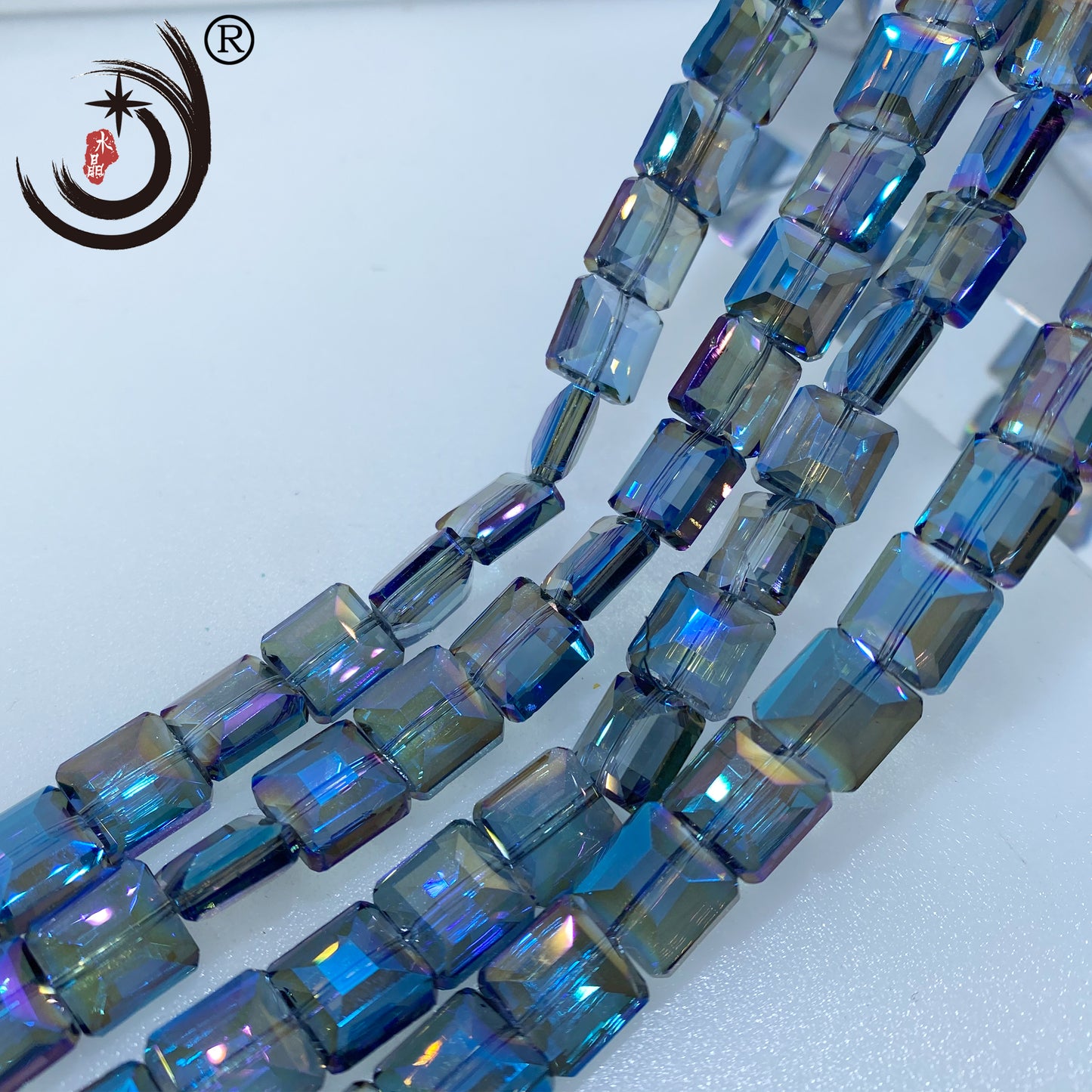 13MM Cube Square Flat Beads Glass Crystal Beads Wholesale For DIY Jewelry (10220)