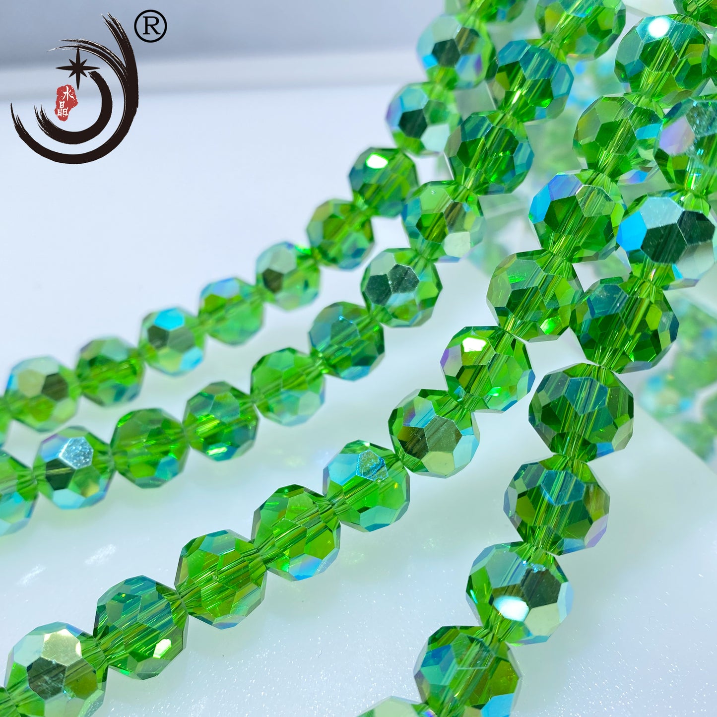 8MM Football Shape Crystal Glass Beads Wholesale For DIY Jewelry (10079)