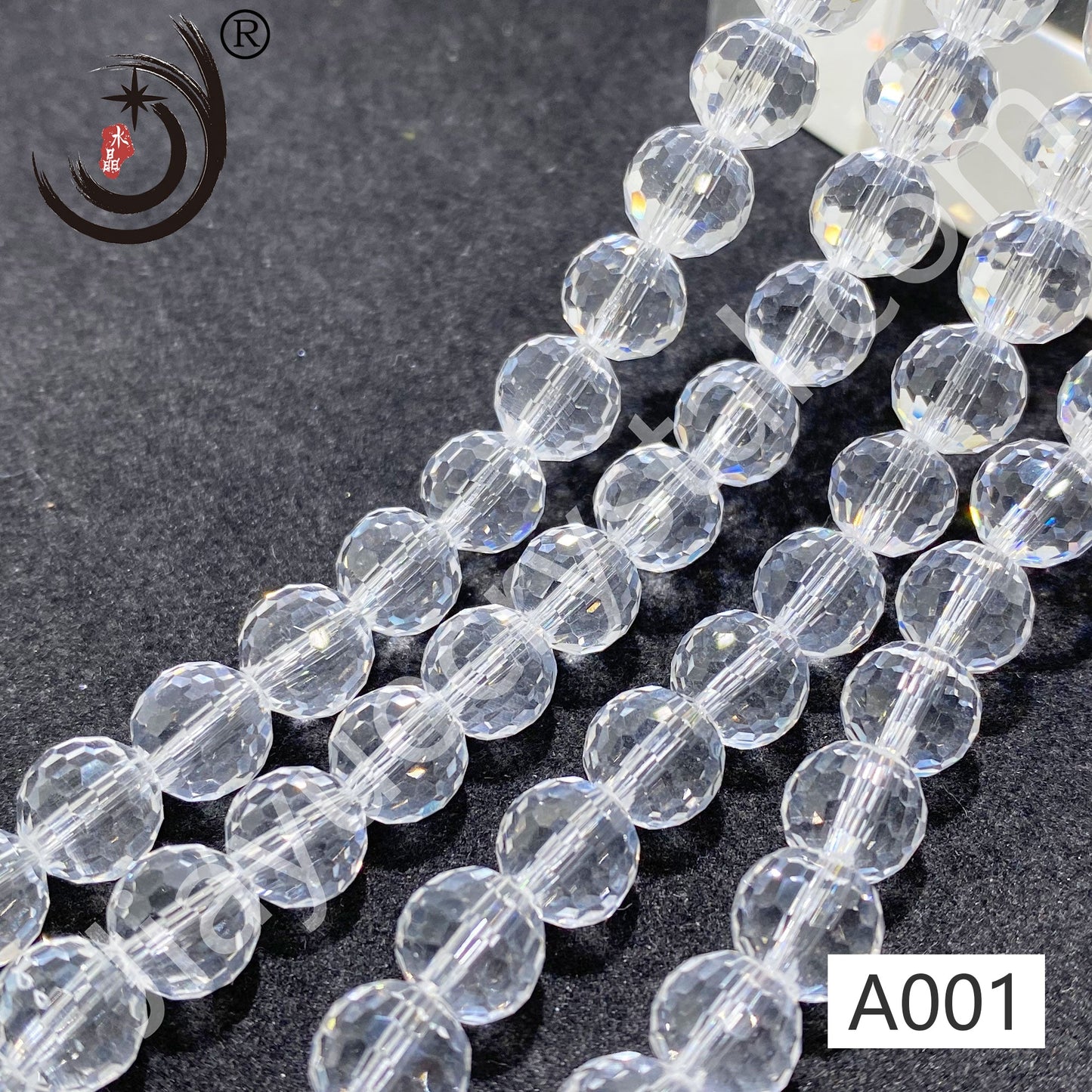 8MM 96 Faceted Round Crystal Glass Beads disco ball Wholesale For DIY Jewelry（10093）