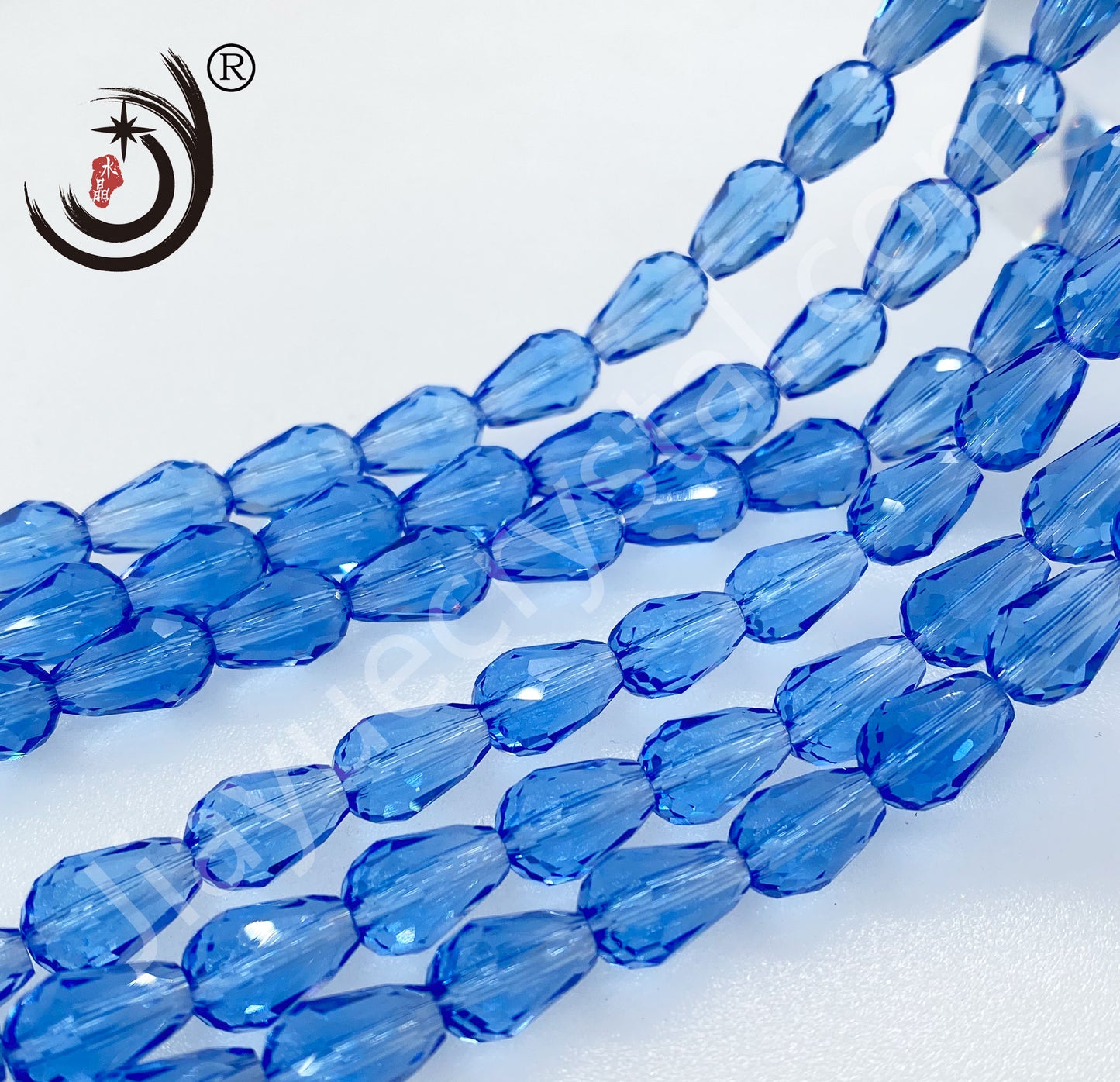 6MM/8MM Water Drop Crystal Glass Beads Whole Sale For DIY Jewelry (10050)