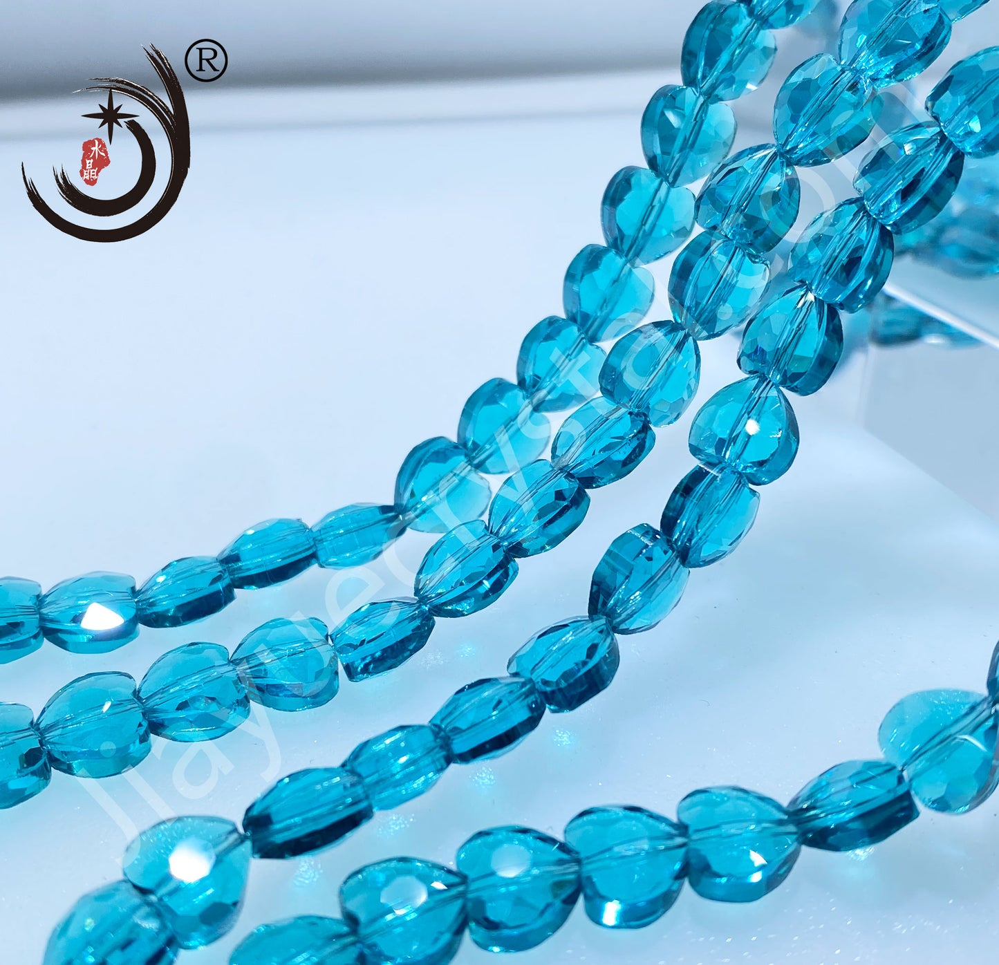 8MM/10MM Faceted Heart Shape Glass Crystal Beads Wholesale For DIY Jewelry (50048)