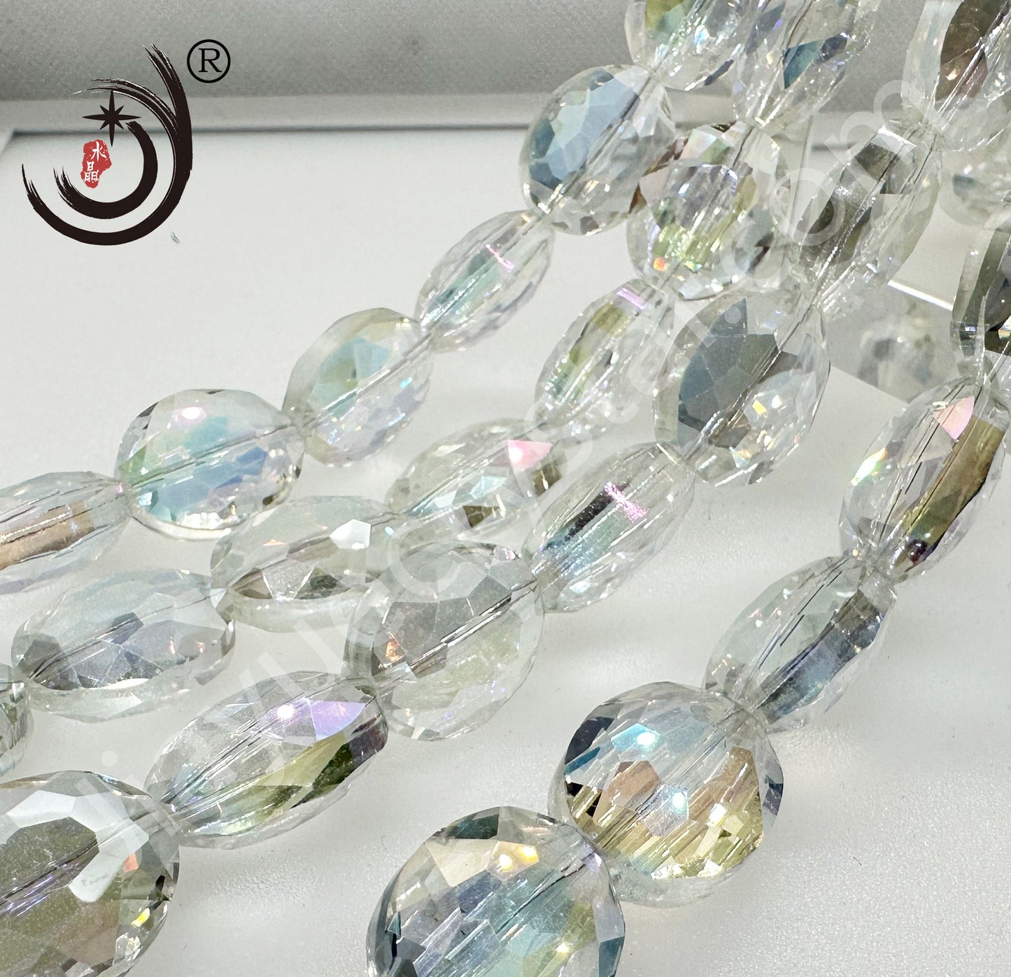 16X20MM Faceted Oval Crystal Glass Beads Whole Sale For DIY Jewelry (50063)