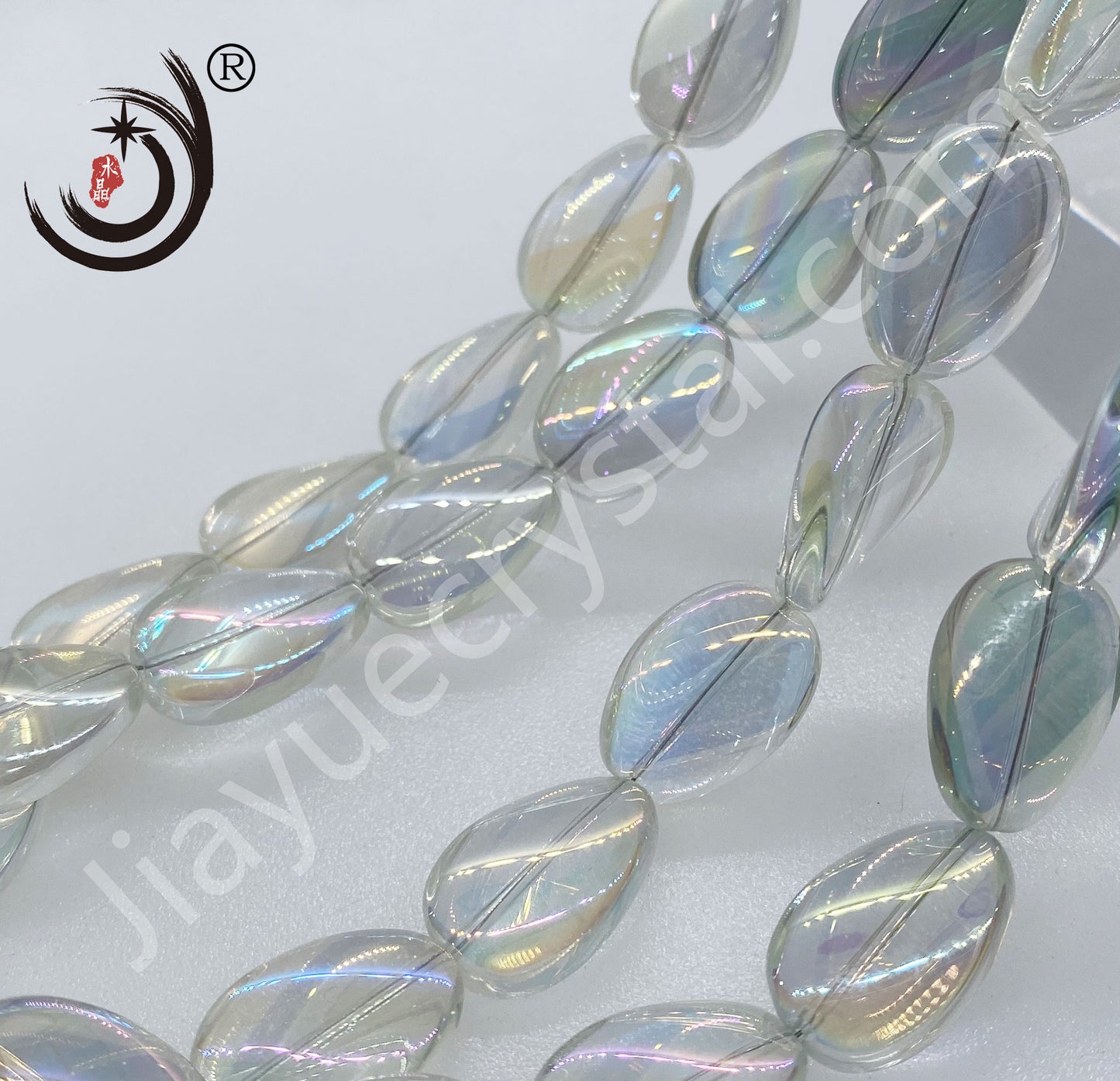 18MM Willow Leaf Shape Crystal Glass Beads Whole Sale For DIY Jewelry (30018)