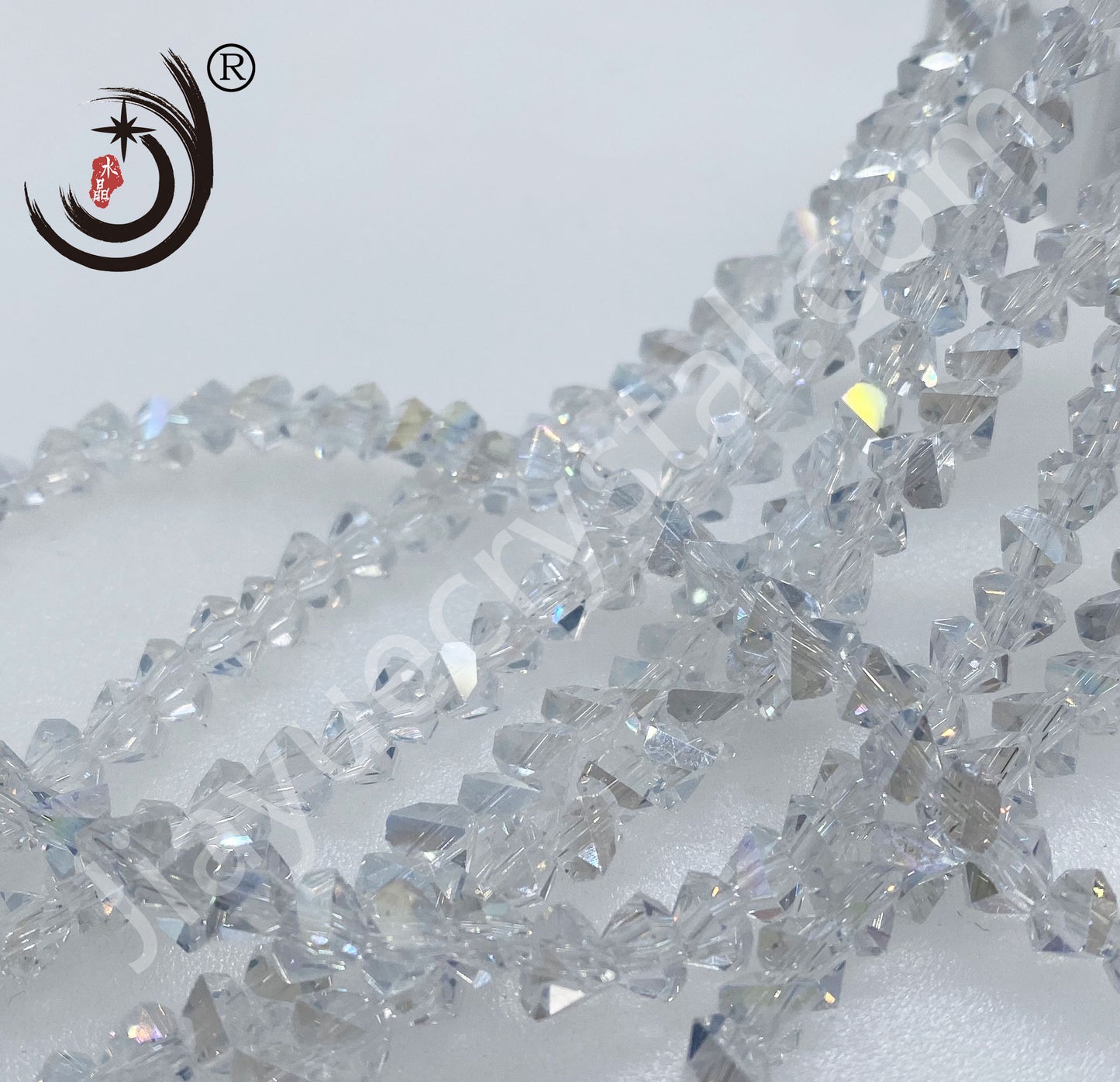 4MM/6MM Triangle Shape Crystal Glass Beads Wholesale For DIY Jewelry (15602)