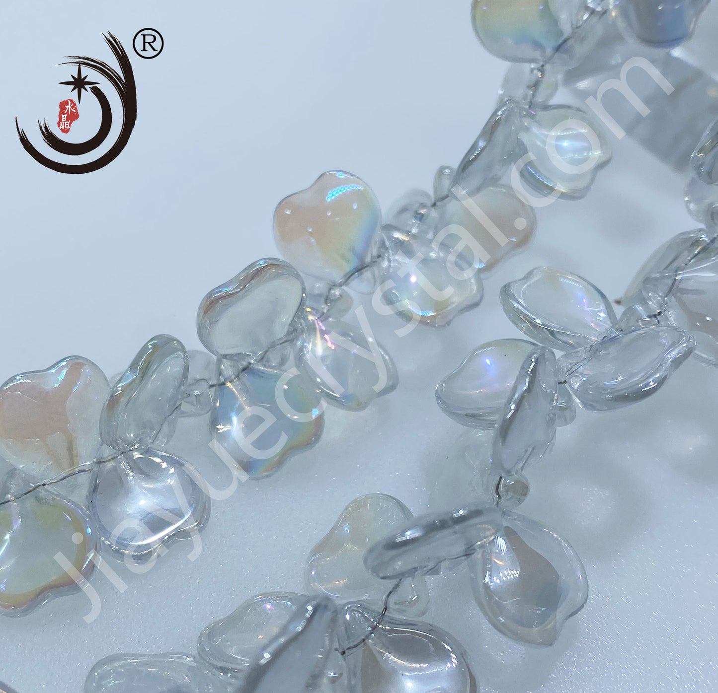 14MM Petals Shape Crystal Glass Beads Whole Sale For DIY Jewelry (30026)