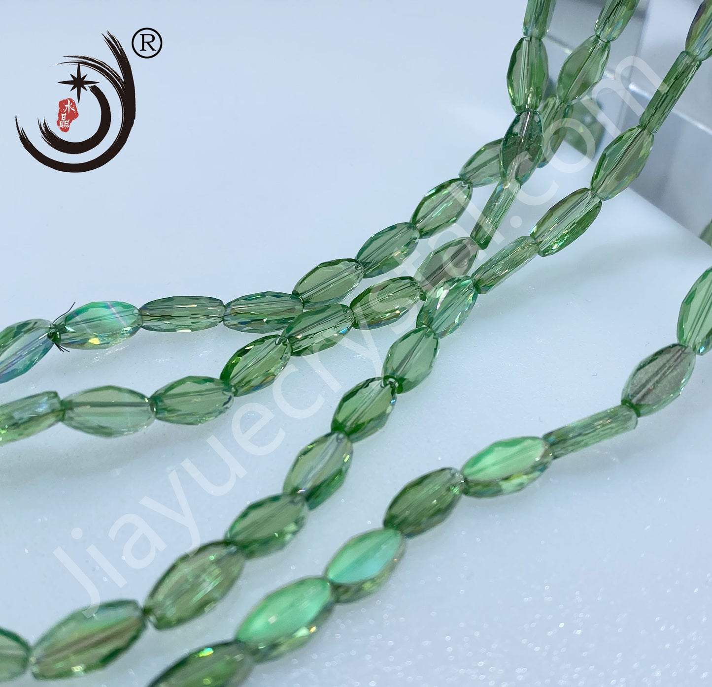 6X10MM Oval Sheet Glass Crystal Beads Wholesale For DIY Jewelry (19100)