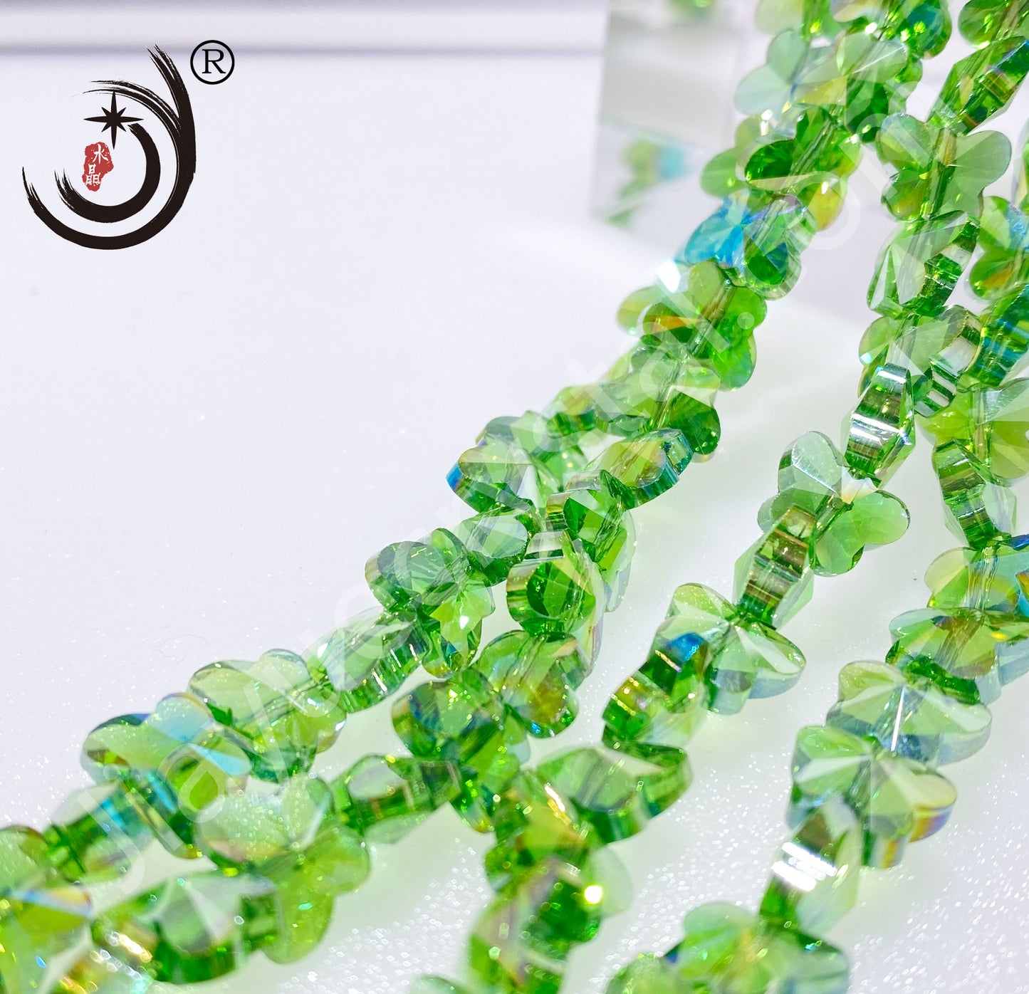 10MM/14MM Butterfly Beads Glass Crystal Beads Wholesale For DIY Jewelry(50034)