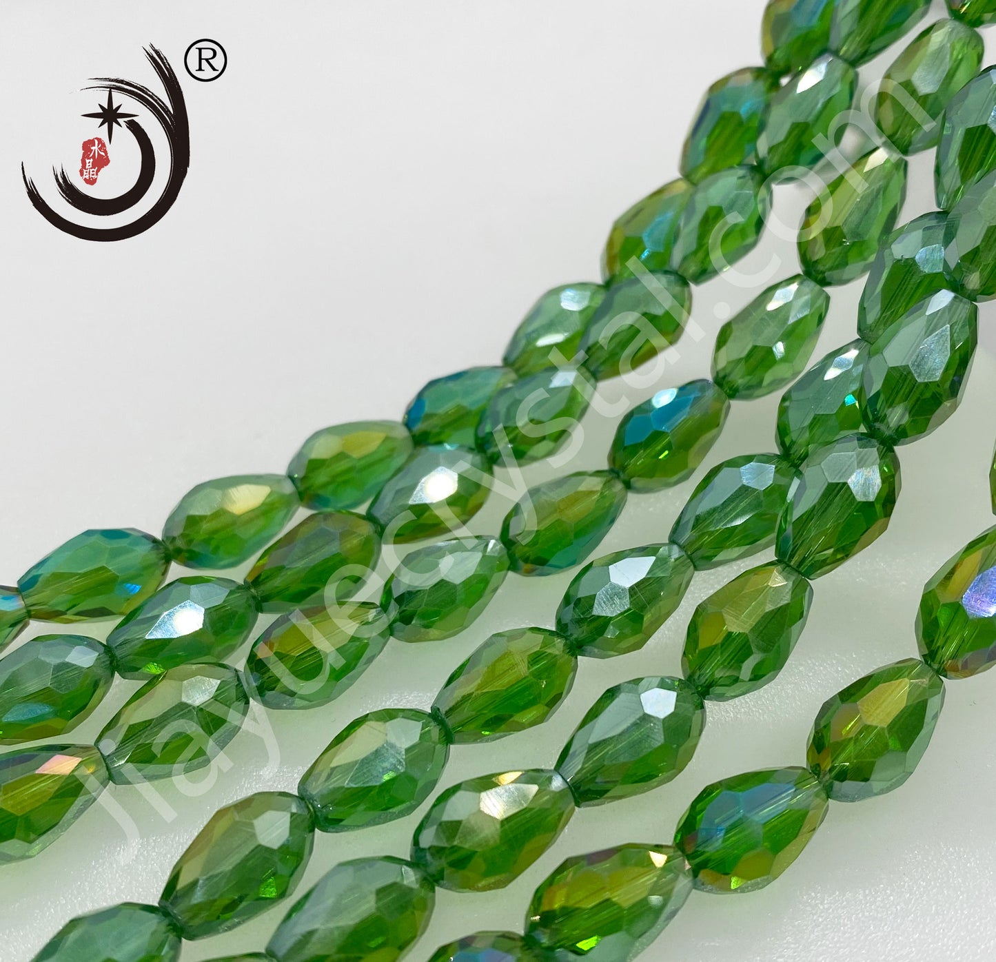 6MM/8MM Water Drop Crystal Glass Beads Whole Sale For DIY Jewelry (10050)