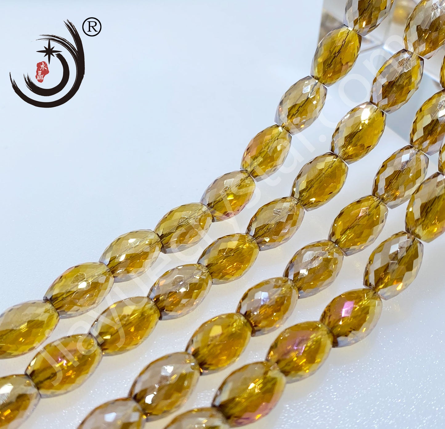 8MM Drum Beads Crystal Glass Beads Wholesale For DIY Jewelry (10108）