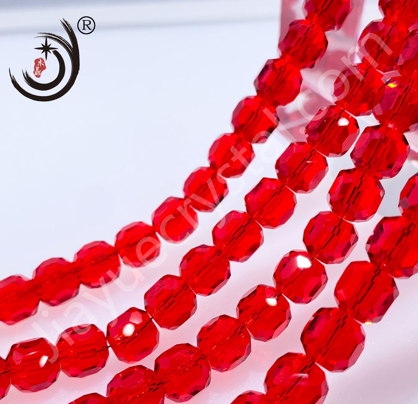 8MM Cylinder Crystal Glass Beads Whole Sale For Jewelry (10138)