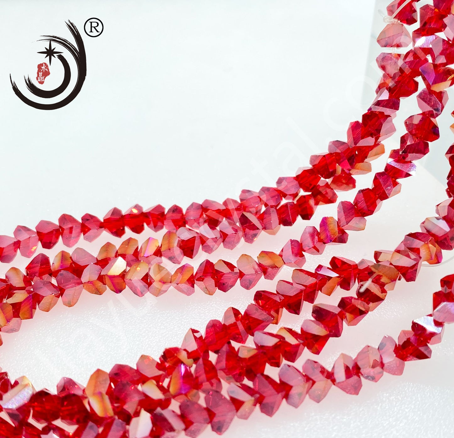 4MM/6MM Triangle Shape Crystal Glass Beads Wholesale For DIY Jewelry (15602)