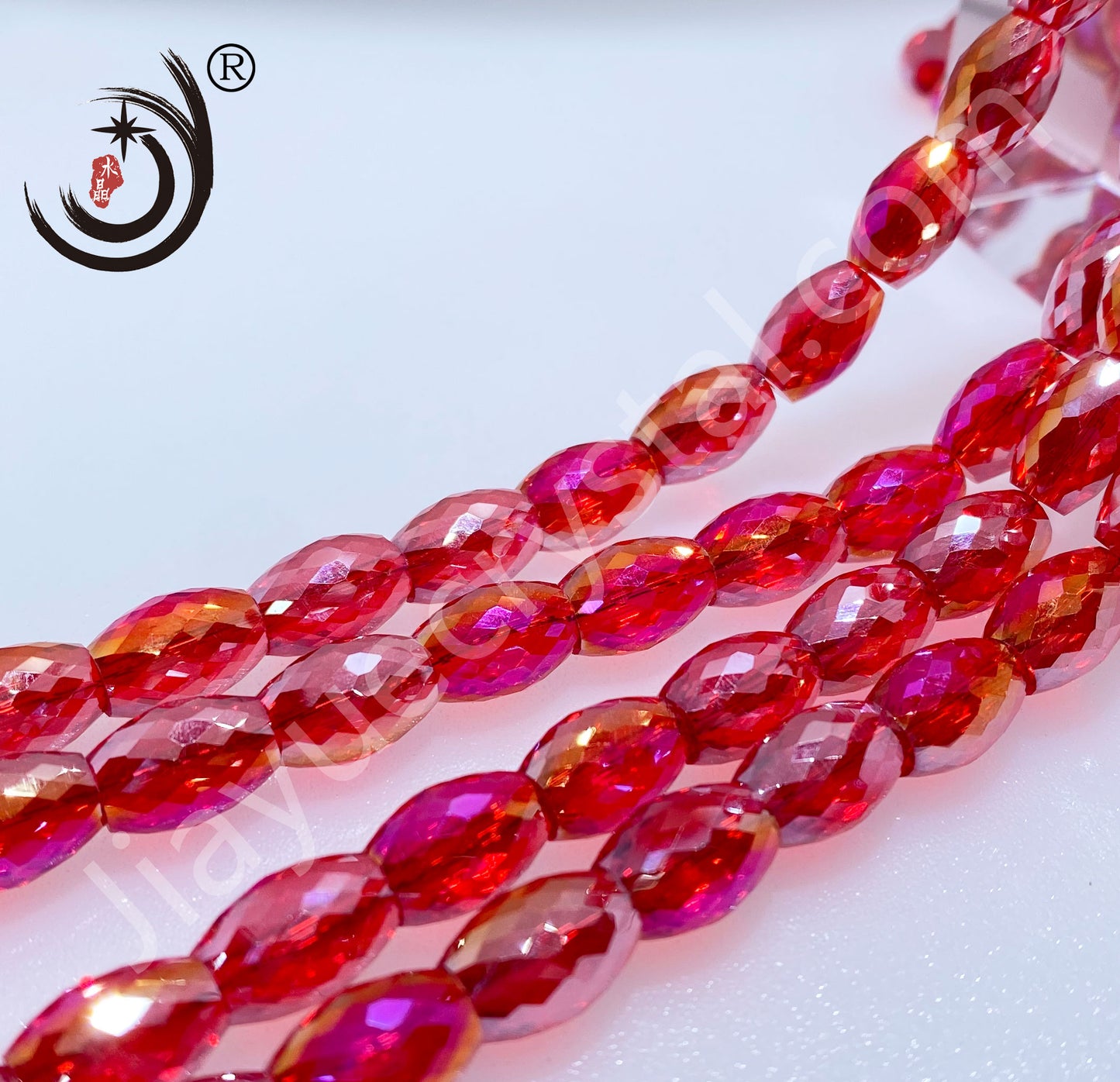 8MM Drum Beads Crystal Glass Beads Wholesale For DIY Jewelry (10108）