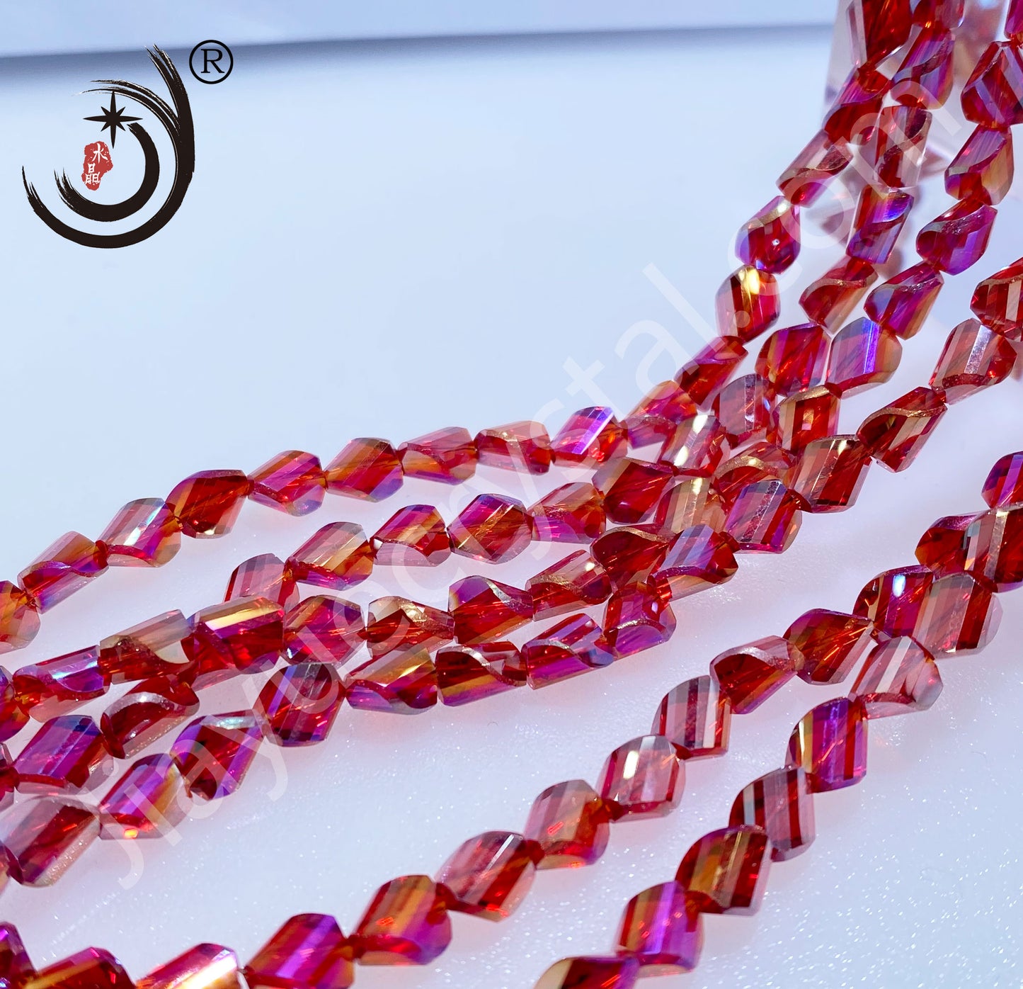 6X9MM Twist Beads Glass Crystal Beads Wholesale For DIY Jewelry ( 19600)