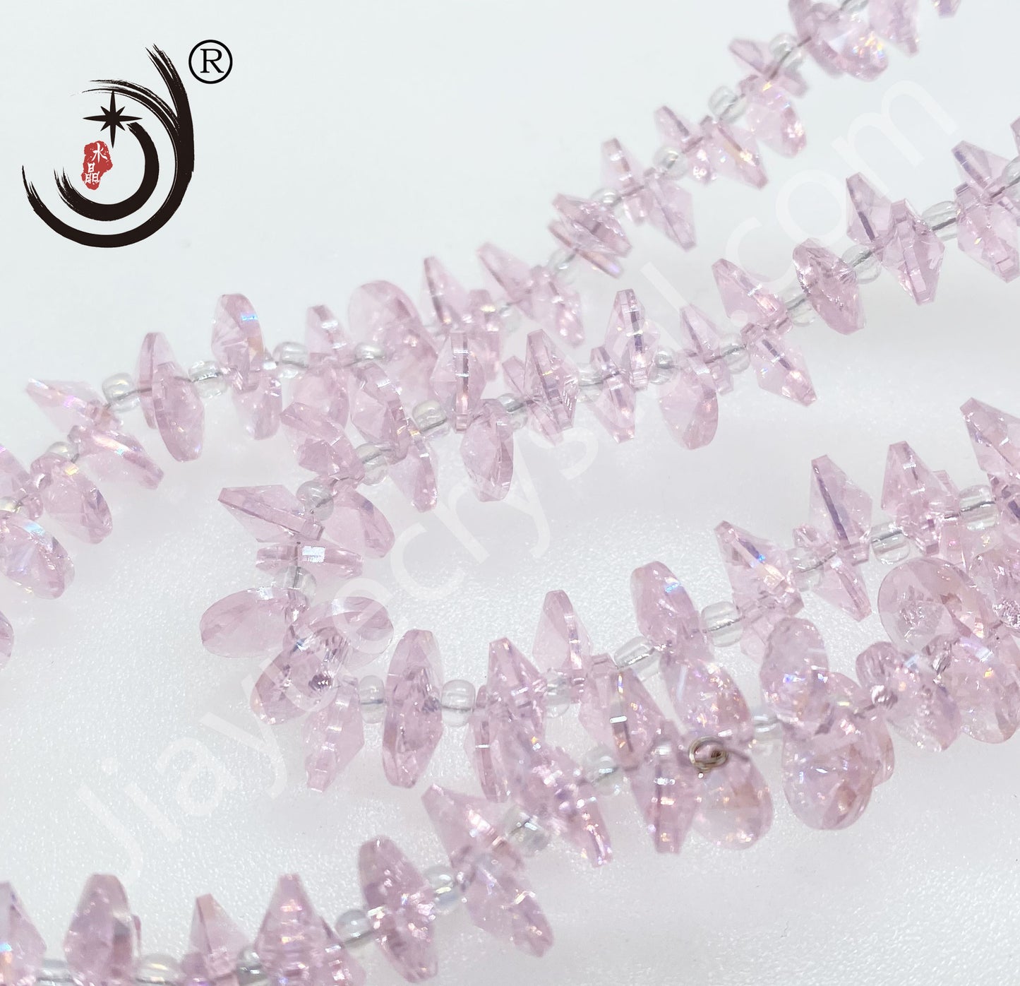 8MM Side Hole Satellite Shape Crystal Glass Beads Whole Sale For DIY Jewelry (40022)