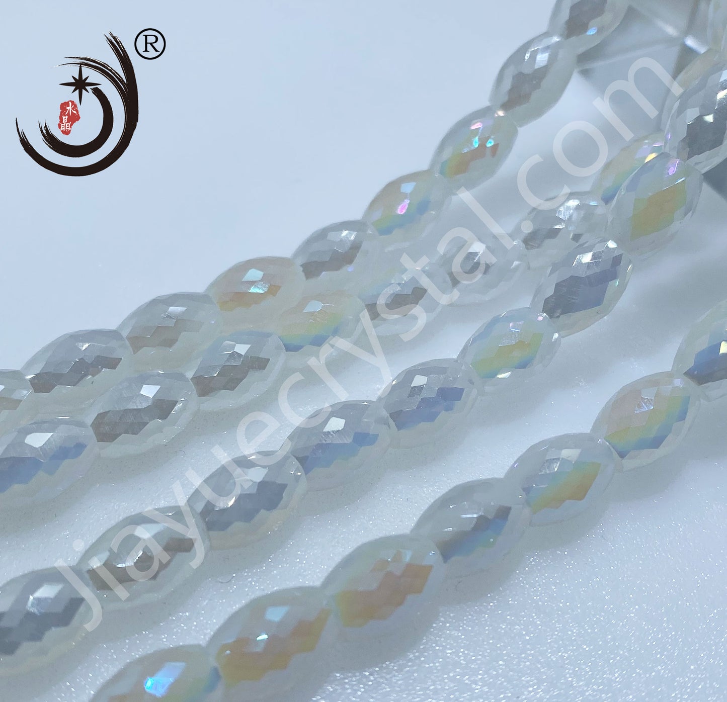 8MM Drum Beads Crystal Glass Beads Wholesale For DIY Jewelry (10108）