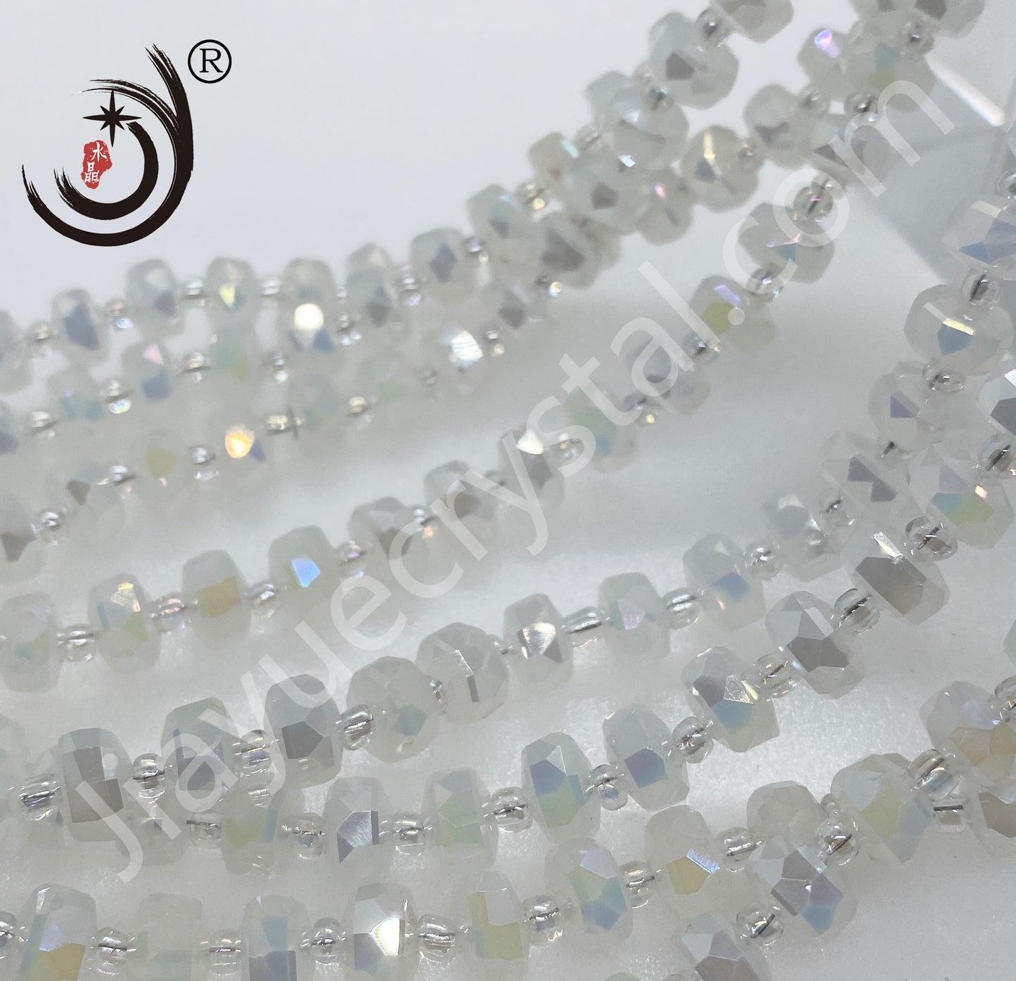 6MM/8MM Wheel Beads Crystal Glass Beads Whole Sale For DIY Jewelry (10117）