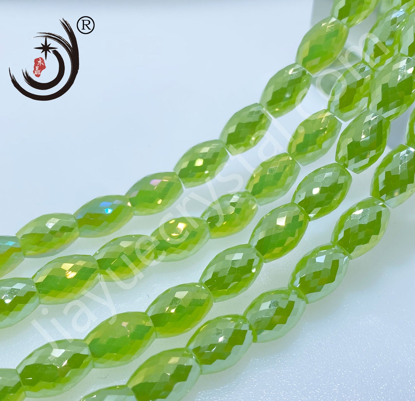 8MM Drum Beads Crystal Glass Beads Wholesale For DIY Jewelry (10108）