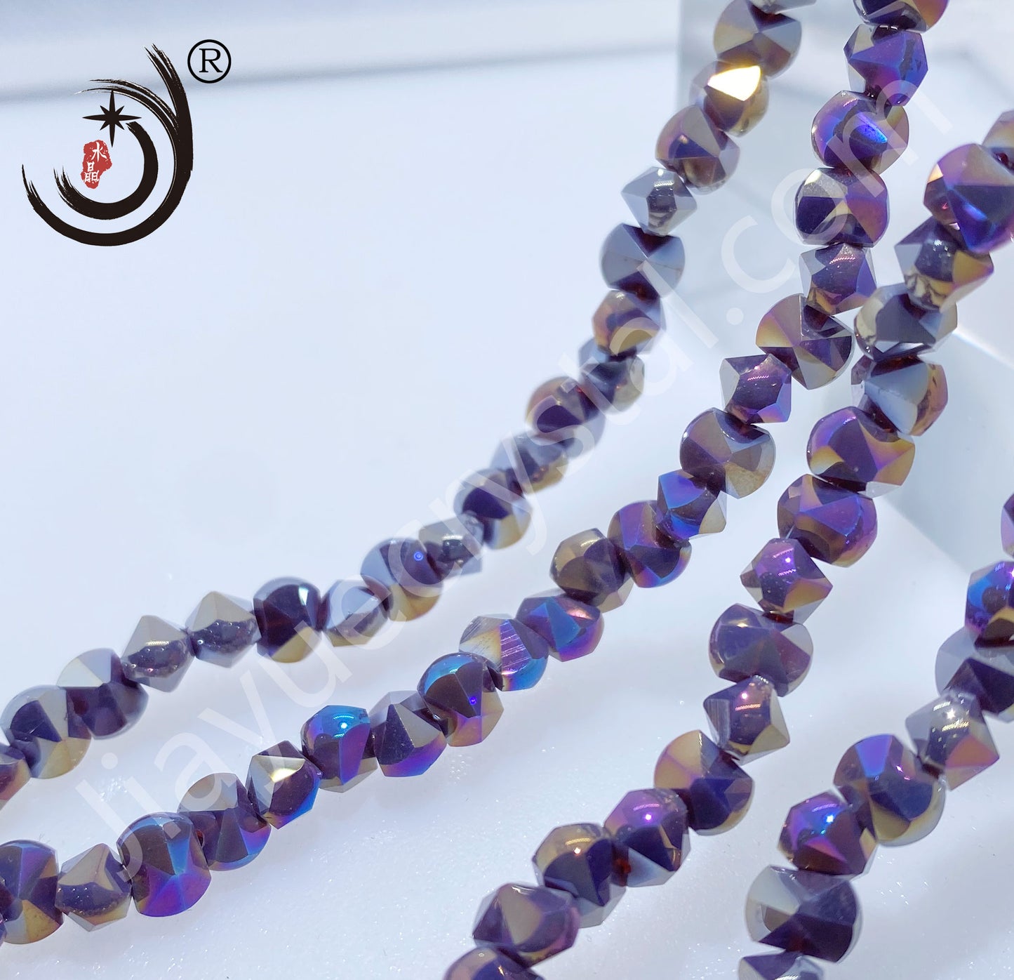 6MM Unique Design Crystal Glass Beads Whole Sale For DIY Jewelry (20016)