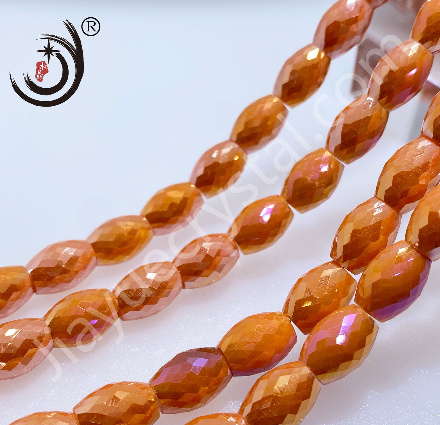 8MM Drum Beads Crystal Glass Beads Wholesale For DIY Jewelry (10108）