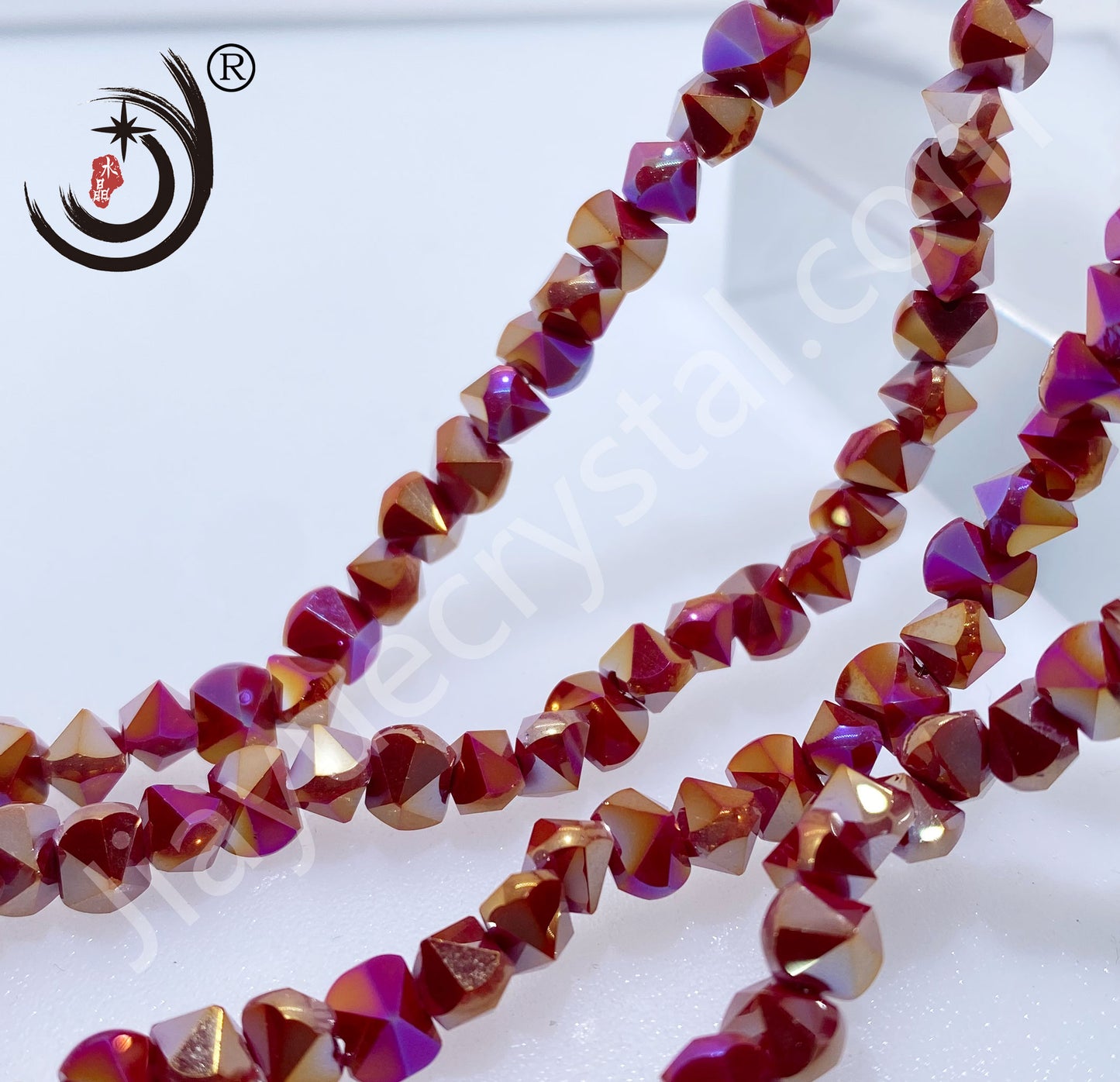 6MM Unique Design Crystal Glass Beads Whole Sale For DIY Jewelry (20016)