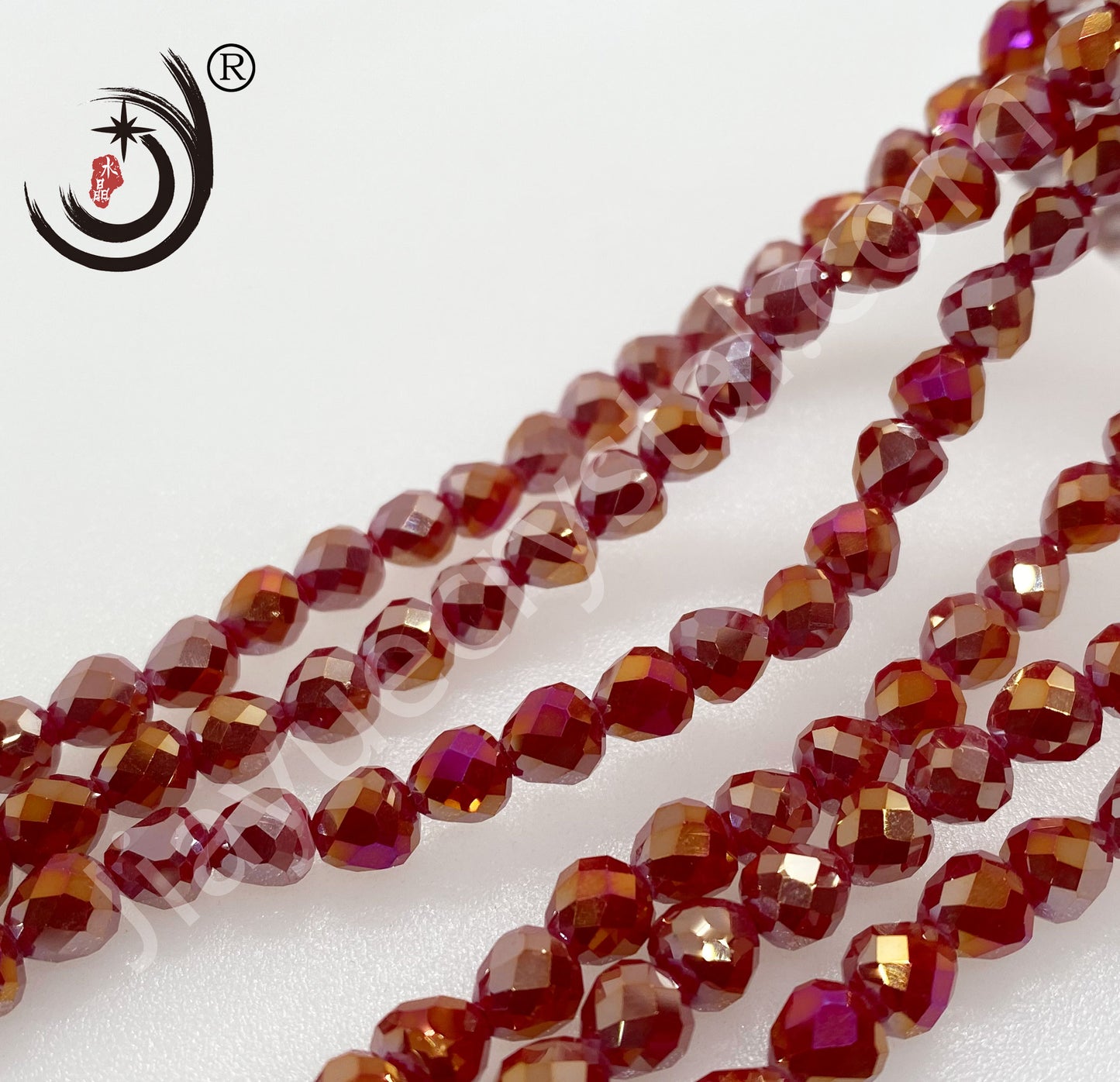 8MM Strawberries Crystal Glass Beads Whole Sale For DIY Jewelry (10123)