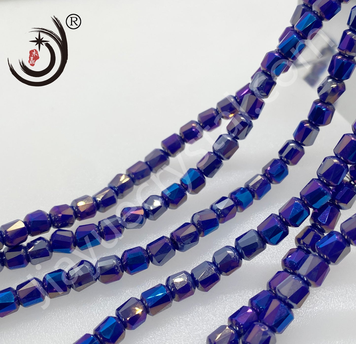 6MM Cylinder Glass Crystal Beads Whole Sale For DIY Jewelry (10137)