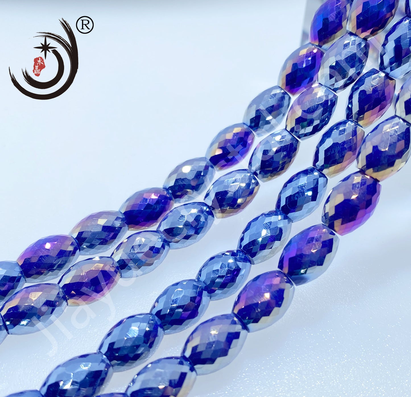 8MM Drum Beads Crystal Glass Beads Wholesale For DIY Jewelry (10108）