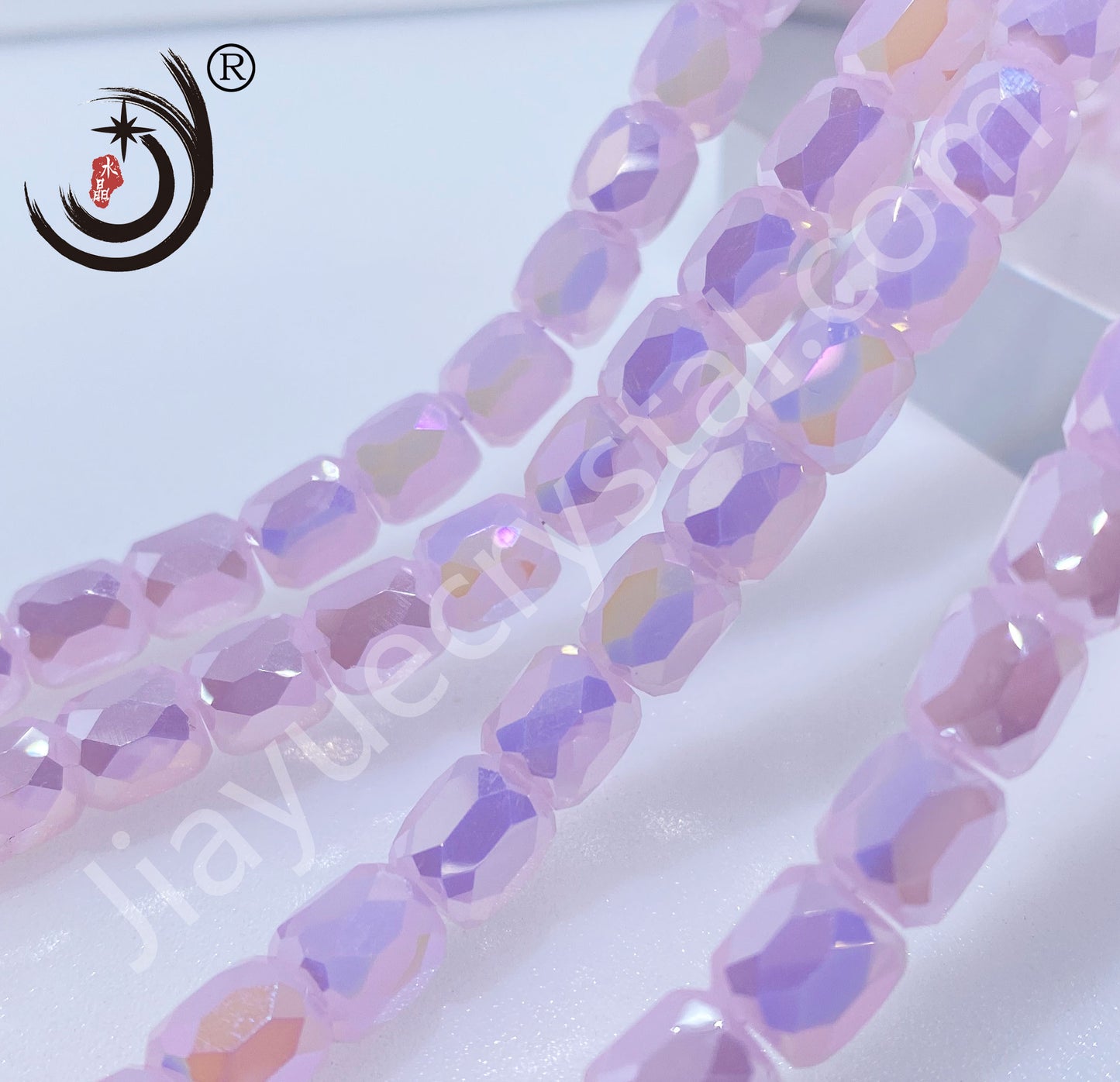 8MM Cylinder Crystal Glass Beads Whole Sale For Jewelry (10138)