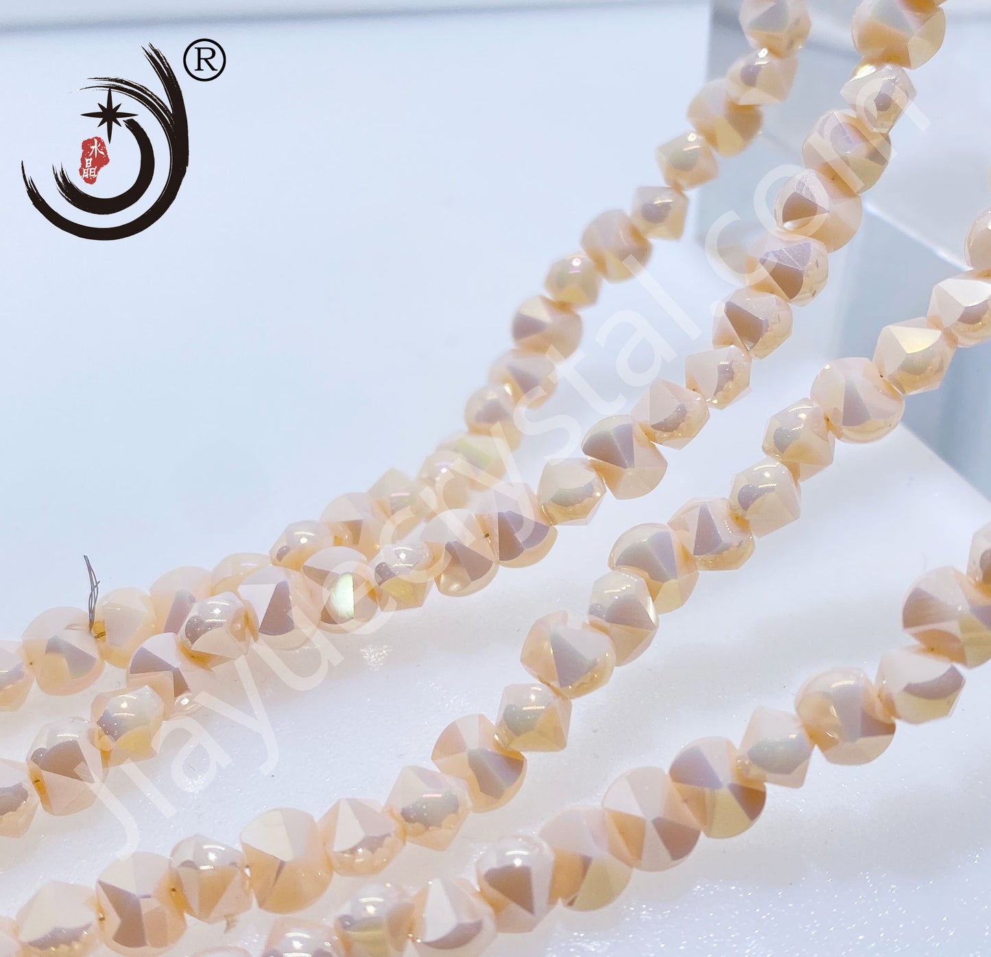 6MM Unique Design Crystal Glass Beads Whole Sale For DIY Jewelry (20016)