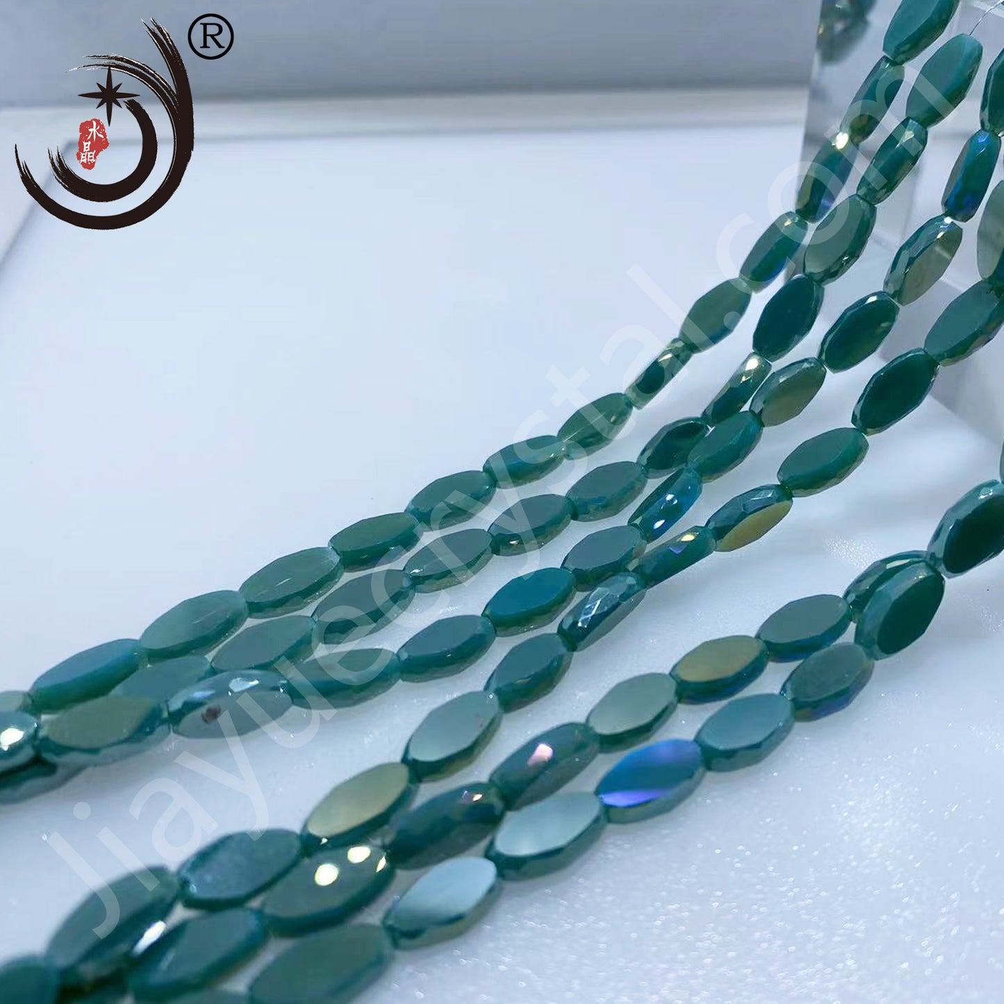 6X10MM Oval Sheet Glass Crystal Beads Wholesale For DIY Jewelry (19100)