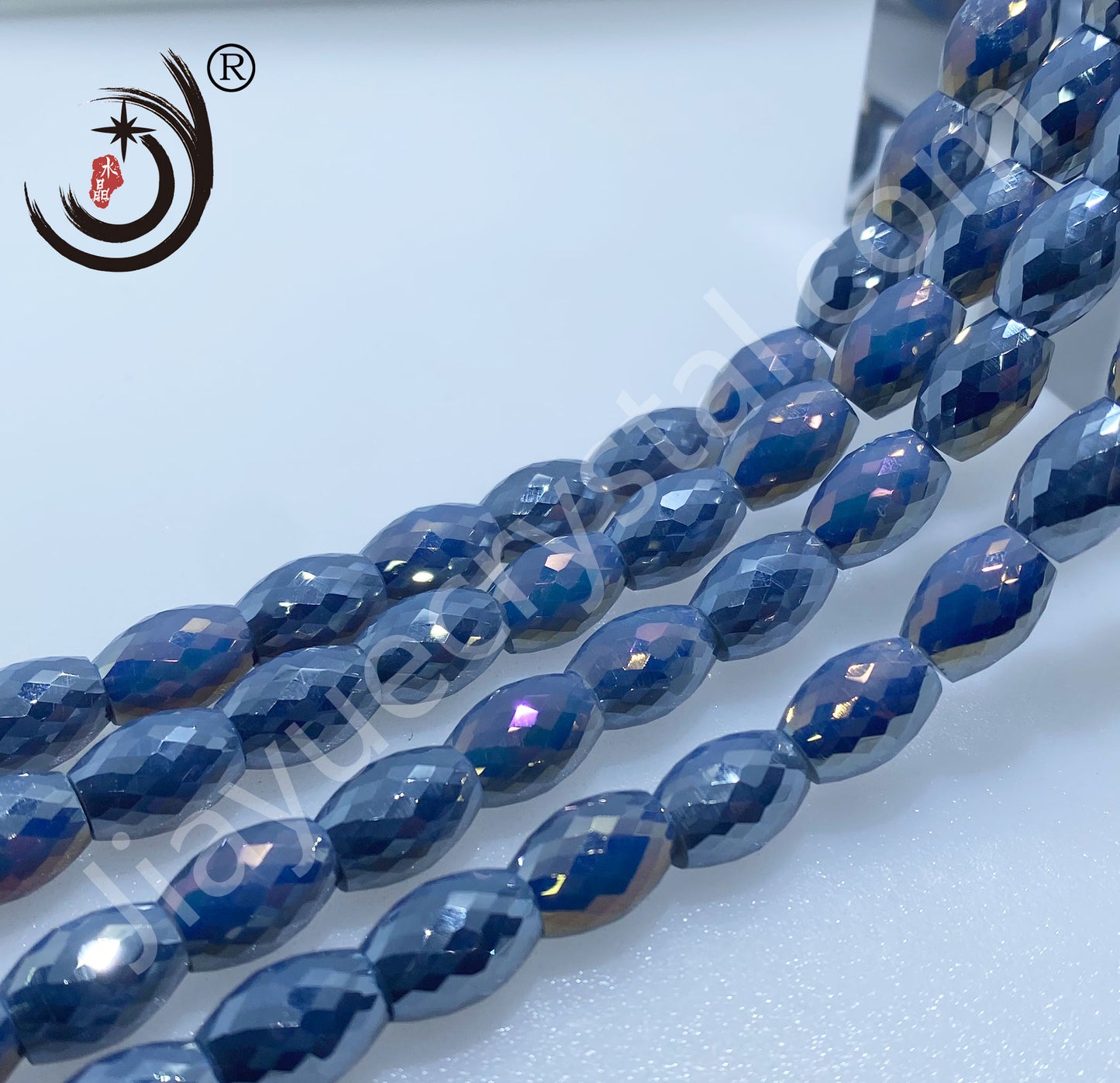 8MM Drum Beads Crystal Glass Beads Wholesale For DIY Jewelry (10108）