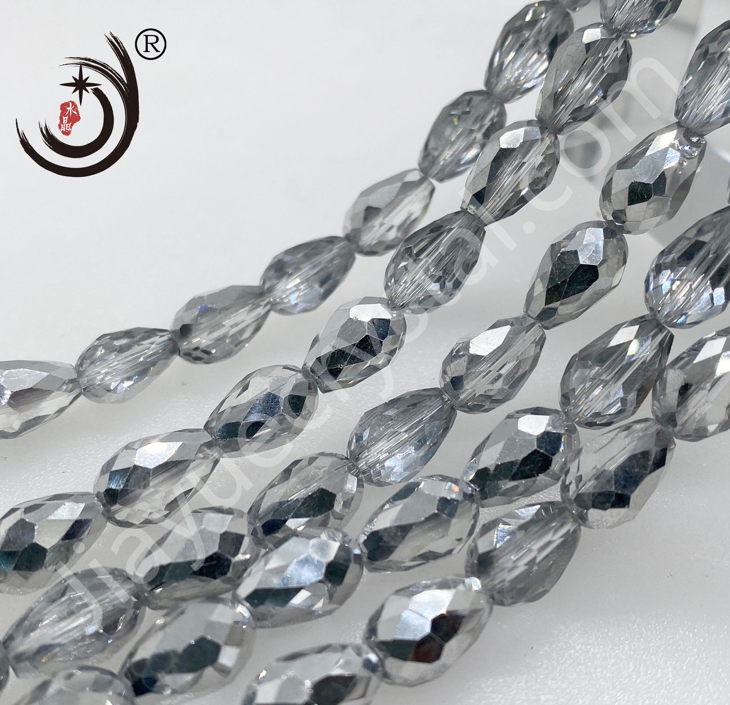 6MM/8MM Water Drop Crystal Glass Beads Whole Sale For DIY Jewelry (10050)