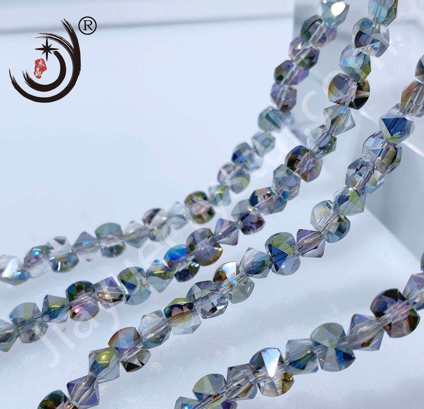 6MM Unique Design Crystal Glass Beads Whole Sale For DIY Jewelry (20016)