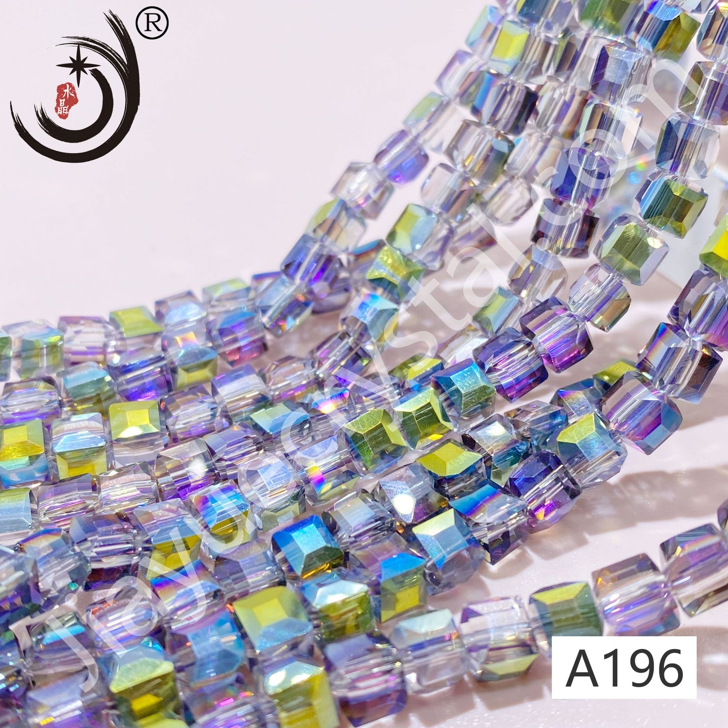 6MM Cubes and Squares Beads Glass Crystal Beads Wholesale For DIY Jewelry (10028)