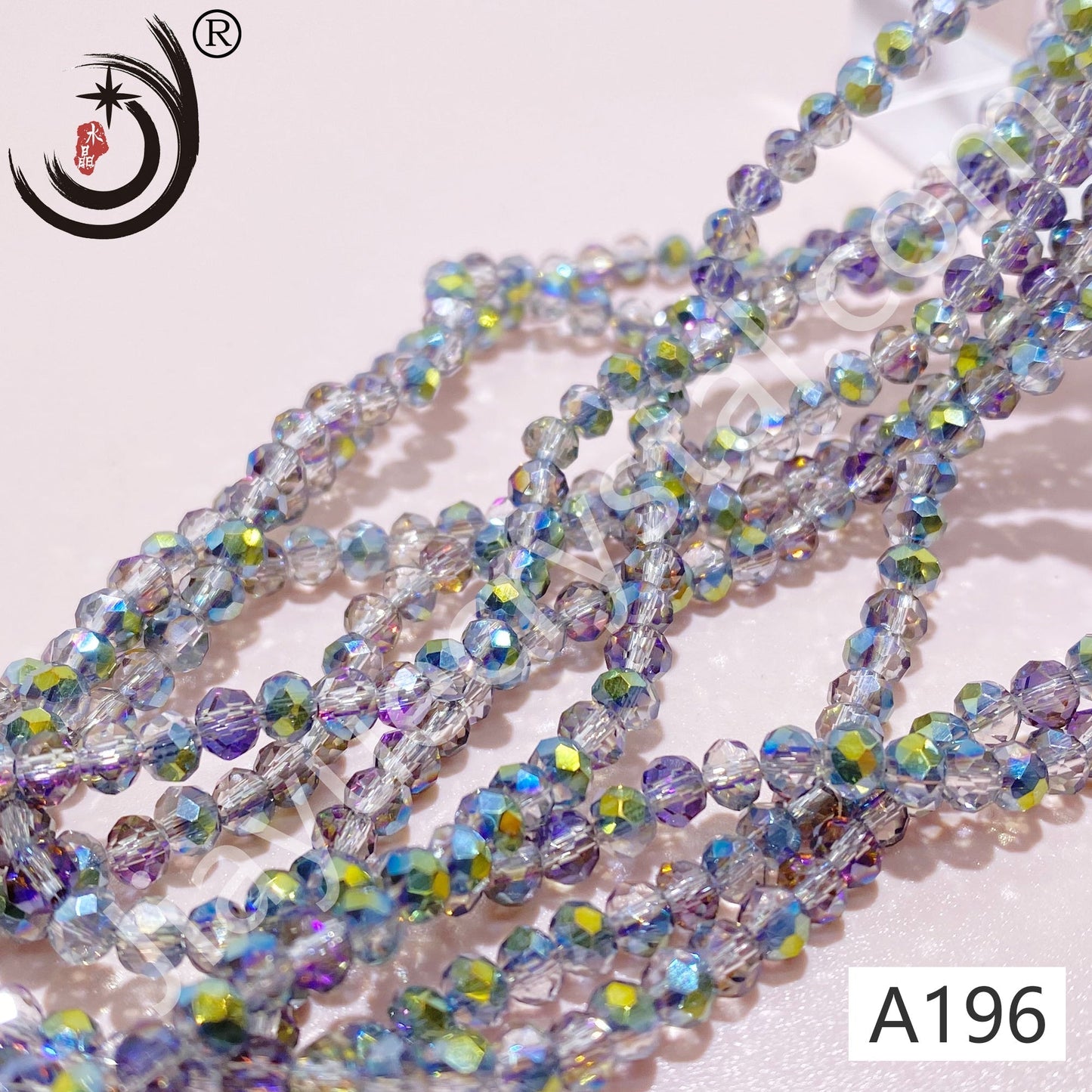 4MM Rondelle Beads Glass Crystal  Beads Wholesale For DIY Jewelry (10004)