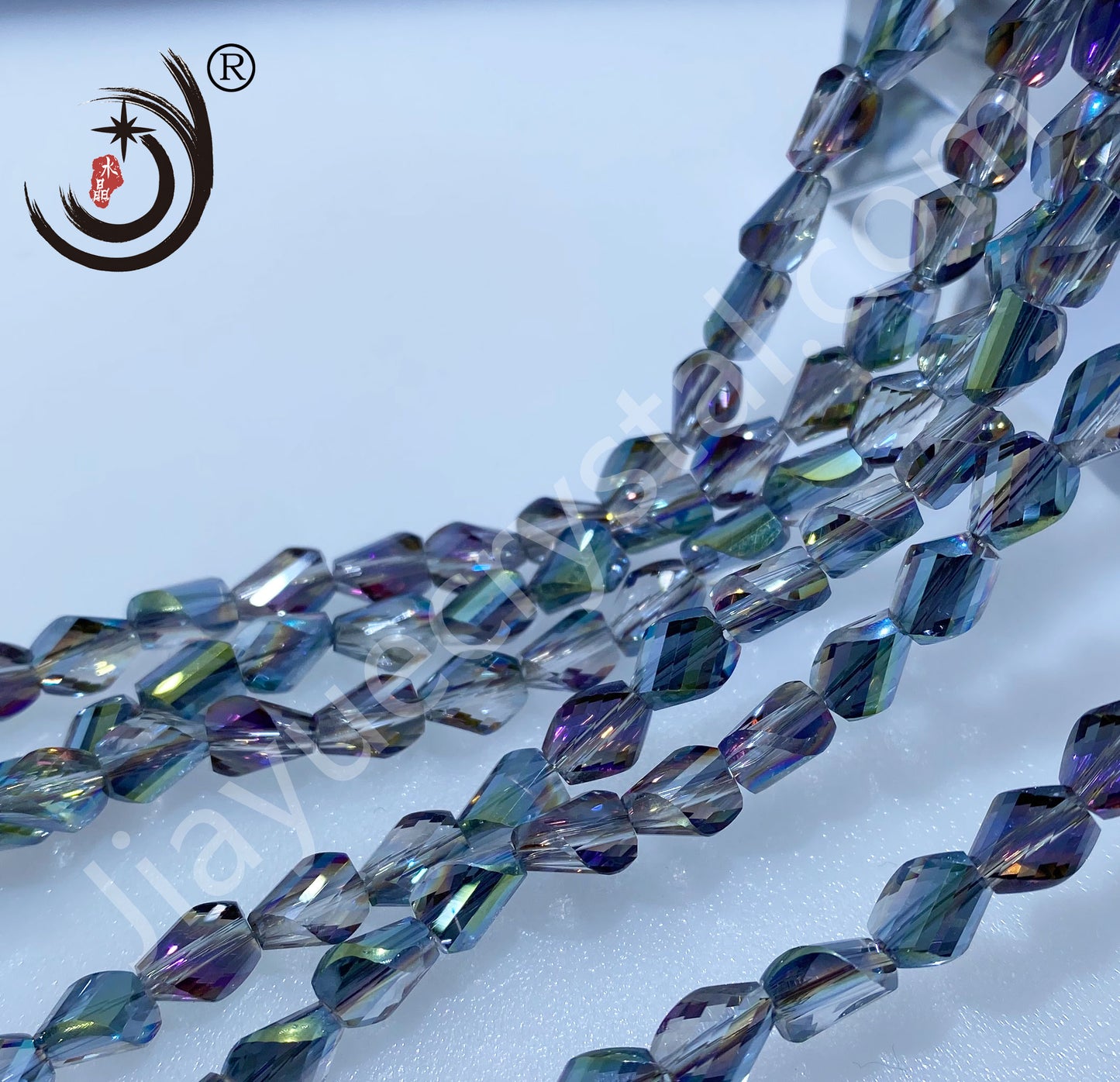 6X9MM Twist Beads Glass Crystal Beads Wholesale For DIY Jewelry ( 19600)