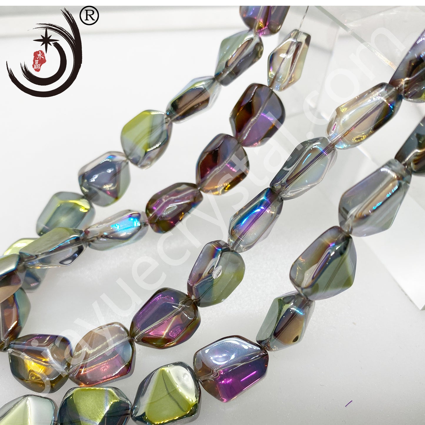 13*16MM Stone Shape Beads Glass Crystal Beads Wholesale For DIY Jewelry （20014）