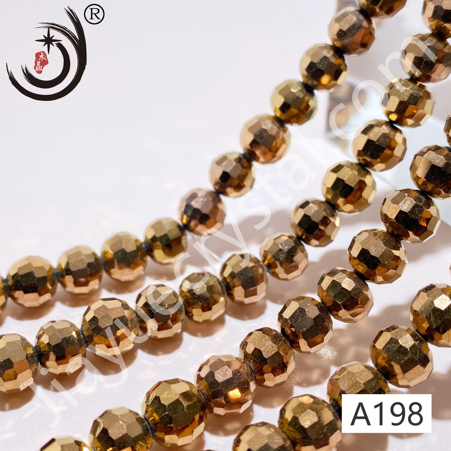 8MM 96 Faceted Round Crystal Glass Beads disco ball Wholesale For DIY Jewelry（10093）