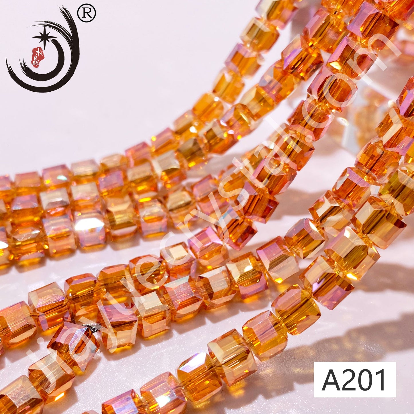 8MM Cubes and Squares Beads Glass Crystal Beads Wholesale For DIY Jewelry (10030)